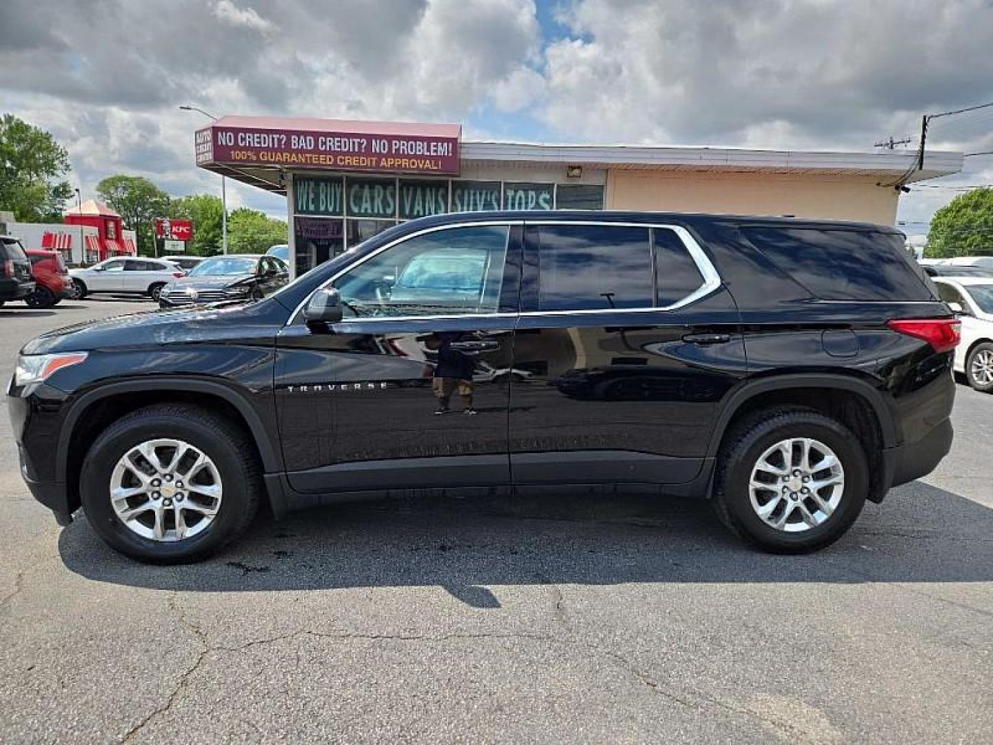 2021 BLACK /BLACK Chevrolet Traverse LS FL AWD (1GNEVLKW5MJ) with an 3.6L V6 DOHC 24V engine, 9A transmission, located at 3304 Woodville Road, Northwood, OH, 43619, (419) 210-8019, 41.612694, -83.480743 - Your #1 Destination for Auto Loans and mdash;No Matter Your Credit!At our dealership, we believe everyone deserves the opportunity to drive their dream car and mdash;whether you have good credit, bad credit, or no credit at all. With a wide selection of hundreds of cars, trucks, and SUVs, you'll fin - Photo#1