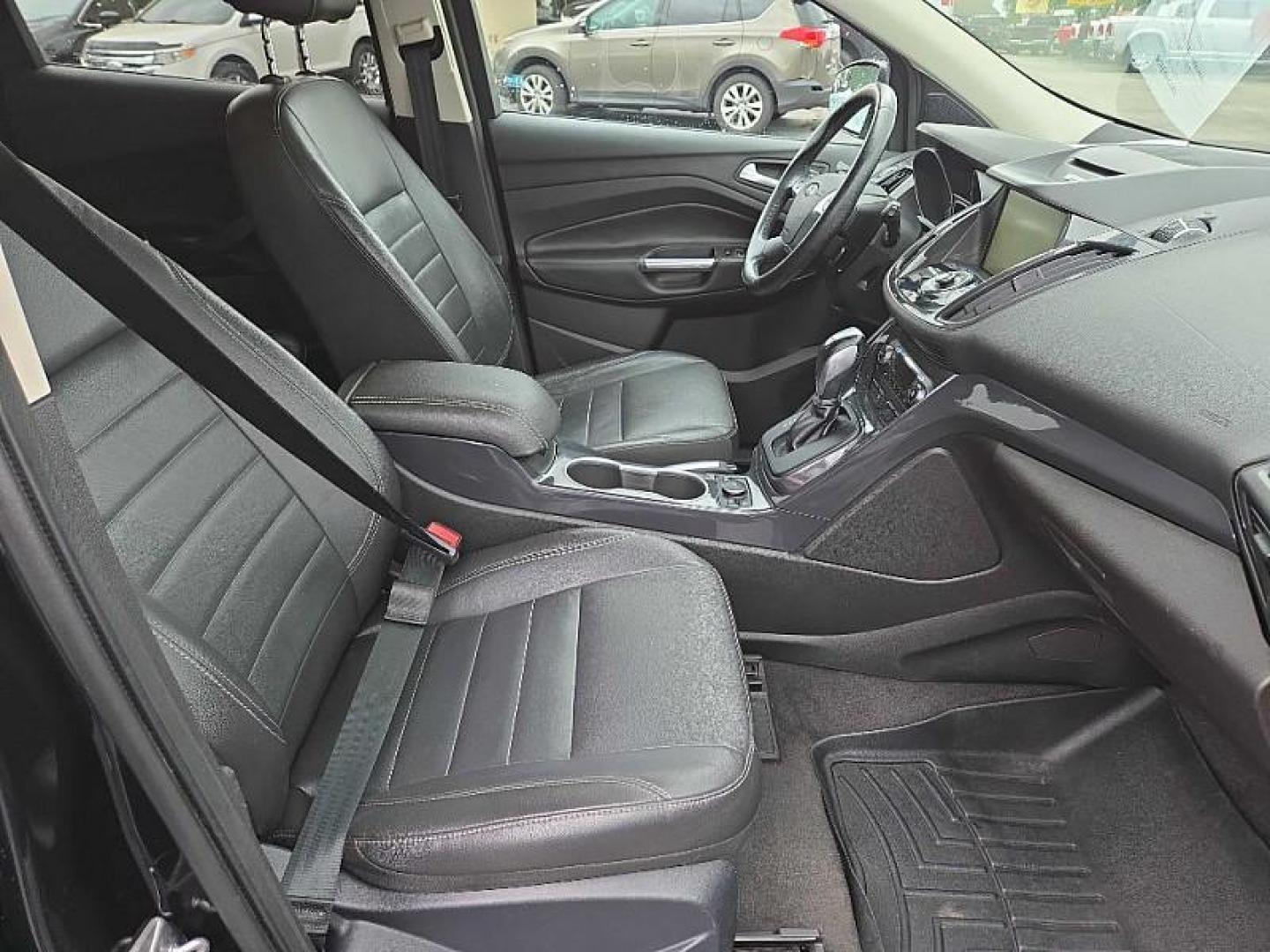 2014 BLACK /BLACK Ford Escape Titanium FWD (1FMCU0J9XEU) with an 2.0L L4 DOHC 16V engine, 6-Speed Automatic transmission, located at 3304 Woodville Road, Northwood, OH, 43619, (419) 210-8019, 41.612694, -83.480743 - Photo#16