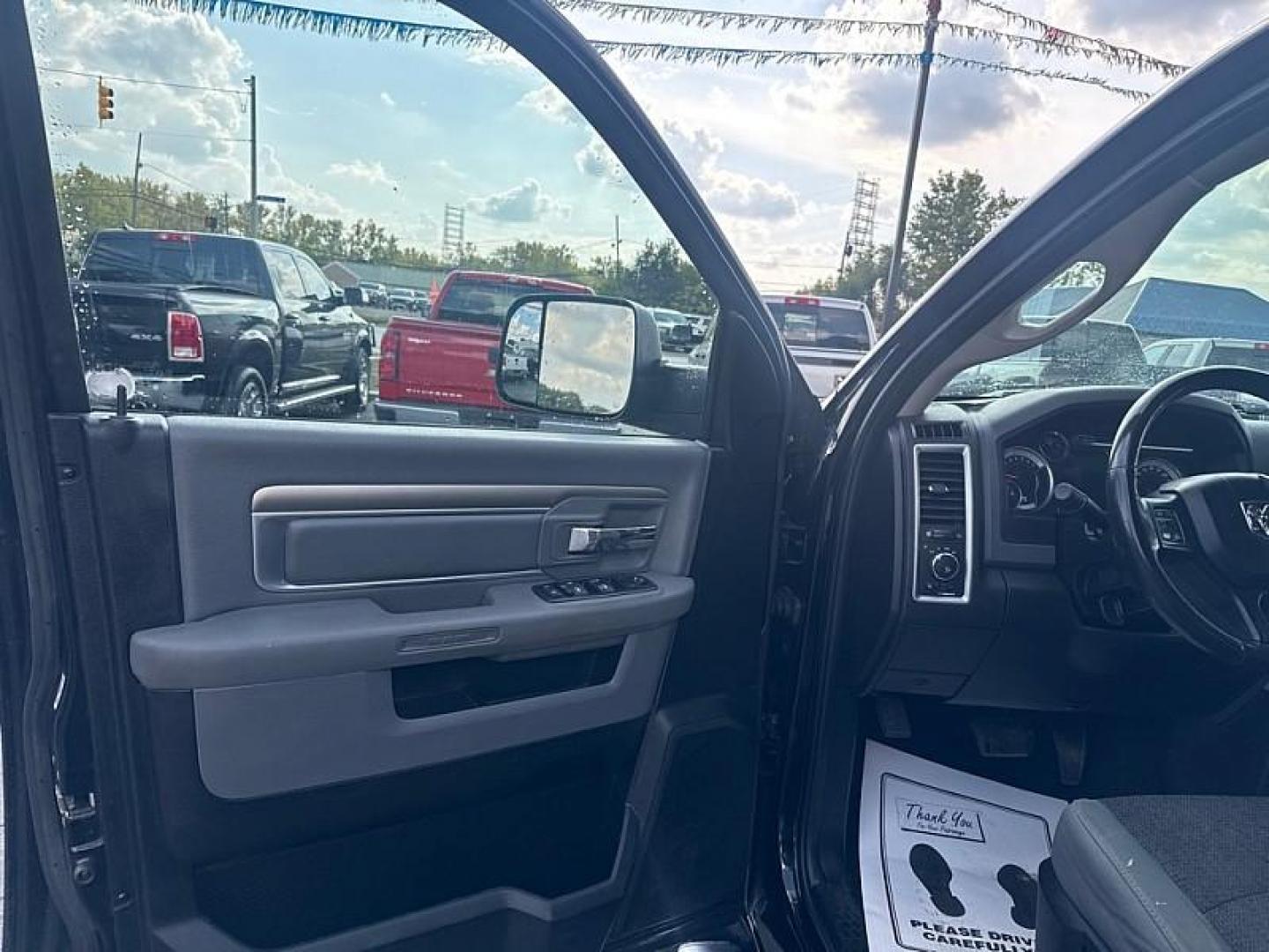 2014 BLACK /BLACK/GRAY RAM 1500 SLT Quad Cab 4WD (1C6RR7GT3ES) with an 5.7L V8 OHV 16V engine, 6-Speed Automatic transmission, located at 3304 Woodville Road, Northwood, OH, 43619, (419) 210-8019, 41.612694, -83.480743 - Photo#8