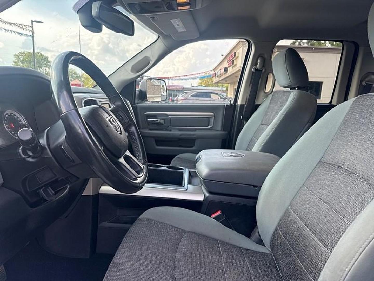 2014 BLACK /BLACK/GRAY RAM 1500 SLT Quad Cab 4WD (1C6RR7GT3ES) with an 5.7L V8 OHV 16V engine, 6-Speed Automatic transmission, located at 3304 Woodville Road, Northwood, OH, 43619, (419) 210-8019, 41.612694, -83.480743 - Photo#9