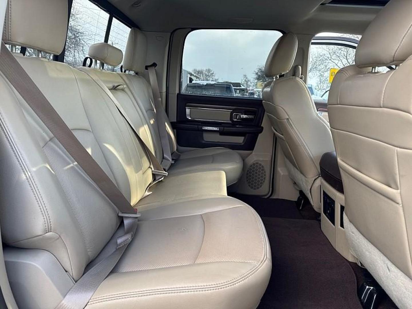 2014 WHITE /TAN/BROWN RAM 1500 Laramie Crew Cab SWB 4WD (1C6RR7NT7ES) with an 5.7L V8 OHV 16V engine, 6-Speed Automatic transmission, located at 3304 Woodville Road, Northwood, OH, 43619, (419) 210-8019, 41.612694, -83.480743 - Photo#13