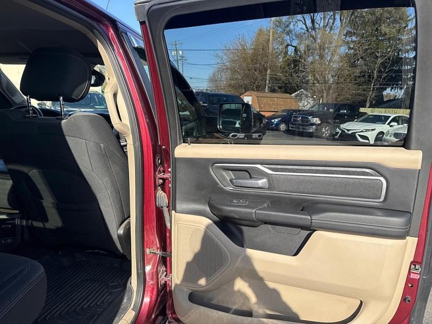 2019 MAROON /BLACK RAM 1500 Big Horn Crew Cab SWB 4WD (1C6SRFFT8KN) with an 5.7L V8 OHV 16V engine, 8A transmission, located at 3304 Woodville Road, Northwood, OH, 43619, (419) 210-8019, 41.612694, -83.480743 - Photo#12