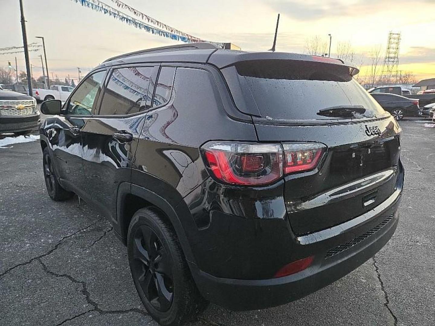 2021 BLACK Jeep Compass Latitude FWD (3C4NJCBBXMT) with an 2.4L L4 DOHC 16V engine, Automatic 6-Spd transmission, located at 3304 Woodville Road, Northwood, OH, 43619, (419) 210-8019, 41.612694, -83.480743 - Photo#2