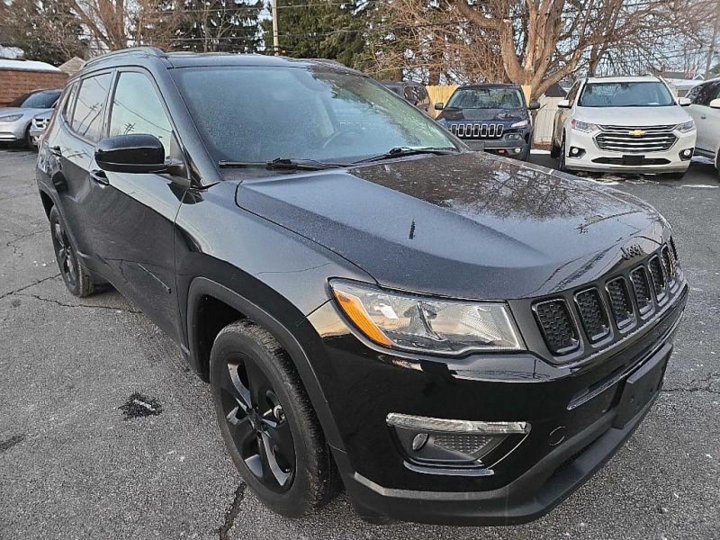 2021 BLACK Jeep Compass Latitude FWD (3C4NJCBBXMT) with an 2.4L L4 DOHC 16V engine, Automatic 6-Spd transmission, located at 3304 Woodville Road, Northwood, OH, 43619, (419) 210-8019, 41.612694, -83.480743 - Photo#6