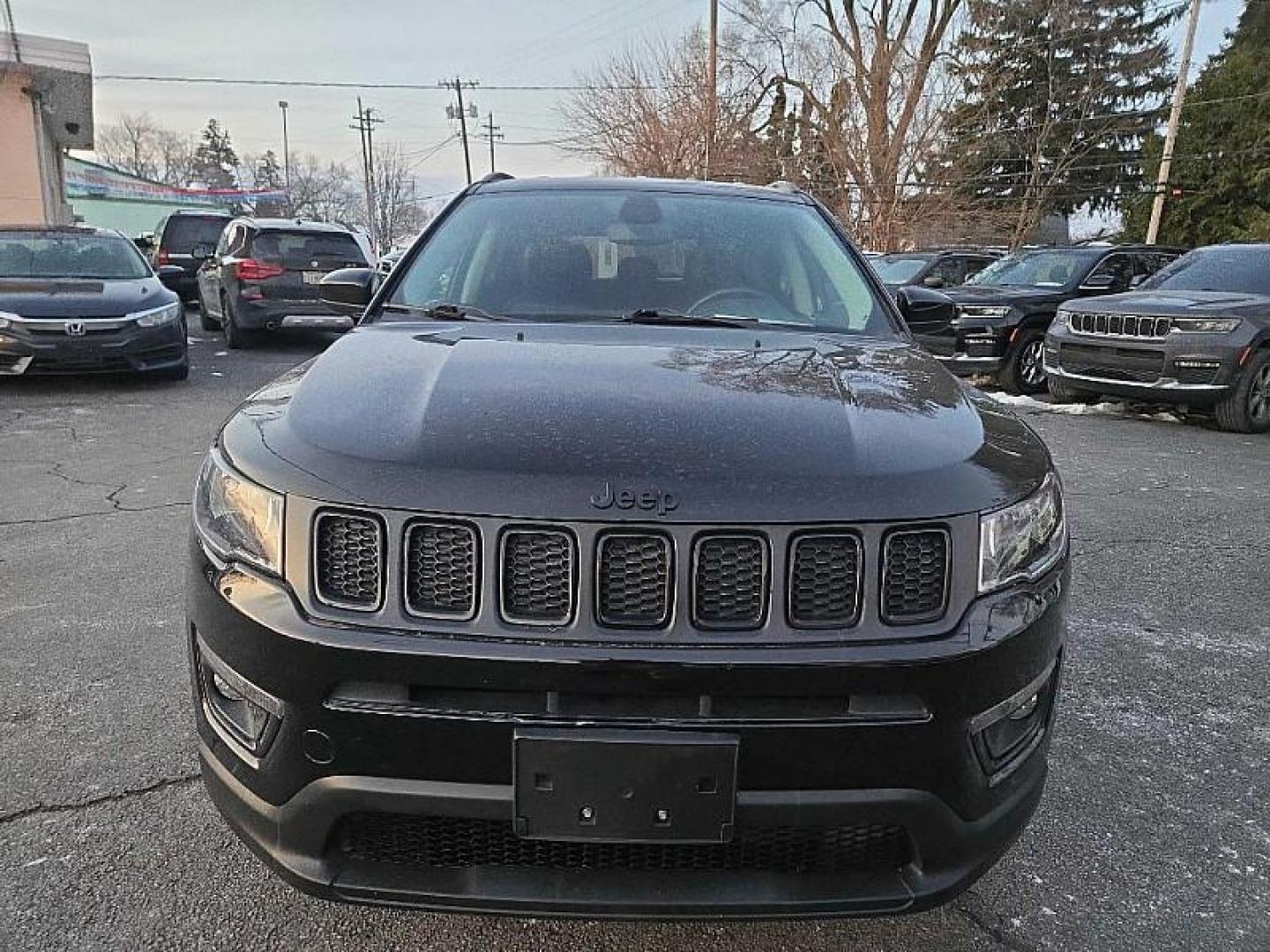2021 BLACK Jeep Compass Latitude FWD (3C4NJCBBXMT) with an 2.4L L4 DOHC 16V engine, Automatic 6-Spd transmission, located at 3304 Woodville Road, Northwood, OH, 43619, (419) 210-8019, 41.612694, -83.480743 - Photo#7