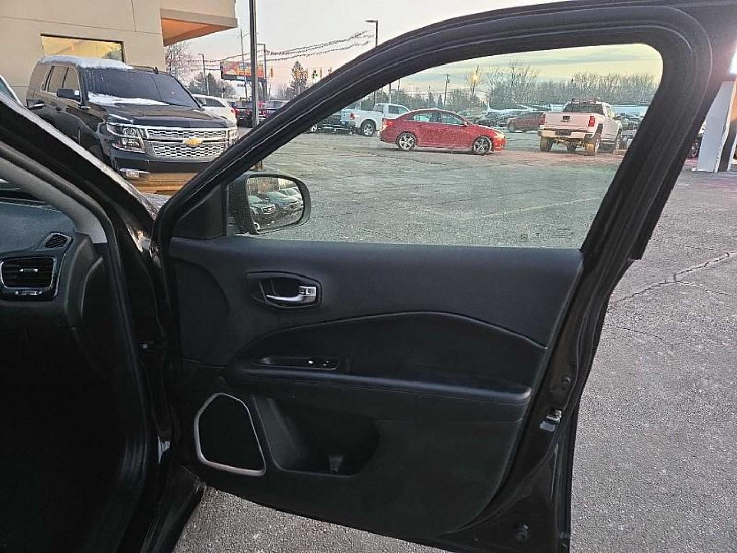 2021 BLACK Jeep Compass Latitude FWD (3C4NJCBBXMT) with an 2.4L L4 DOHC 16V engine, Automatic 6-Spd transmission, located at 3304 Woodville Road, Northwood, OH, 43619, (419) 210-8019, 41.612694, -83.480743 - Photo#15