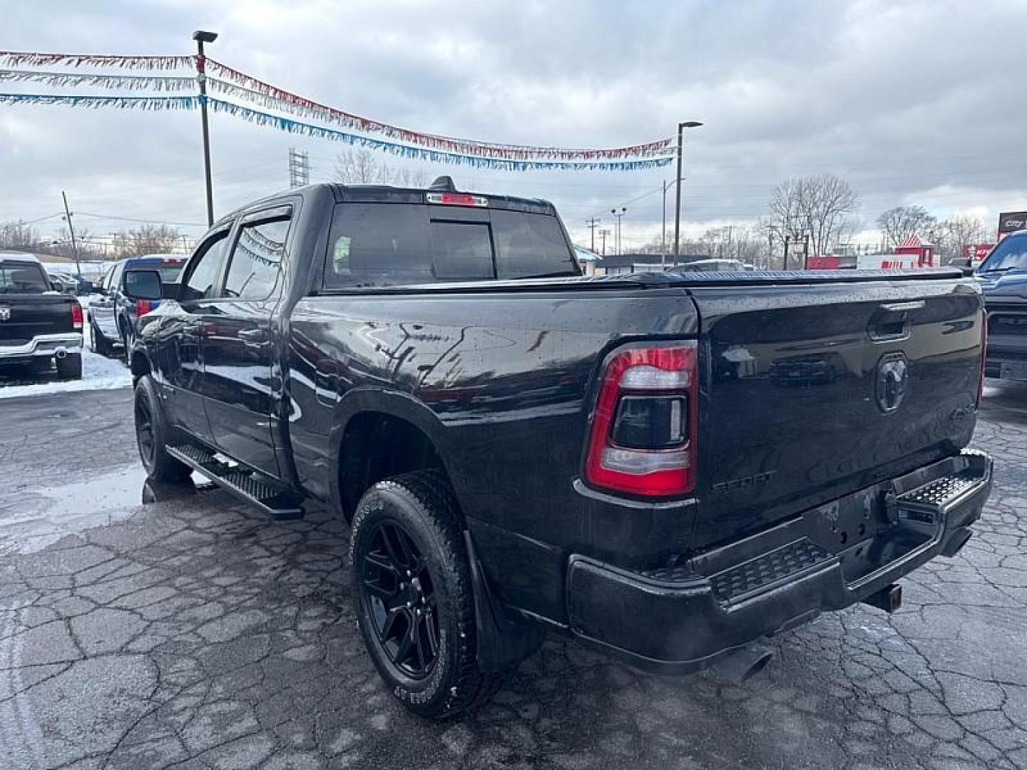 2019 BLACK /BLACK RAM 1500 Sport Crew Cab LWB 4WD (1C6SRFTT8KN) with an 5.7L V8 OHV 16V engine, 8A transmission, located at 3304 Woodville Road, Northwood, OH, 43619, (419) 210-8019, 41.612694, -83.480743 - Your #1 Destination for Auto Loans and mdash;No Matter Your Credit!At our dealership, we believe everyone deserves the opportunity to drive their dream car and mdash;whether you have good credit, bad credit, or no credit at all. With a wide selection of hundreds of cars, trucks, and SUVs, you'll fin - Photo#2