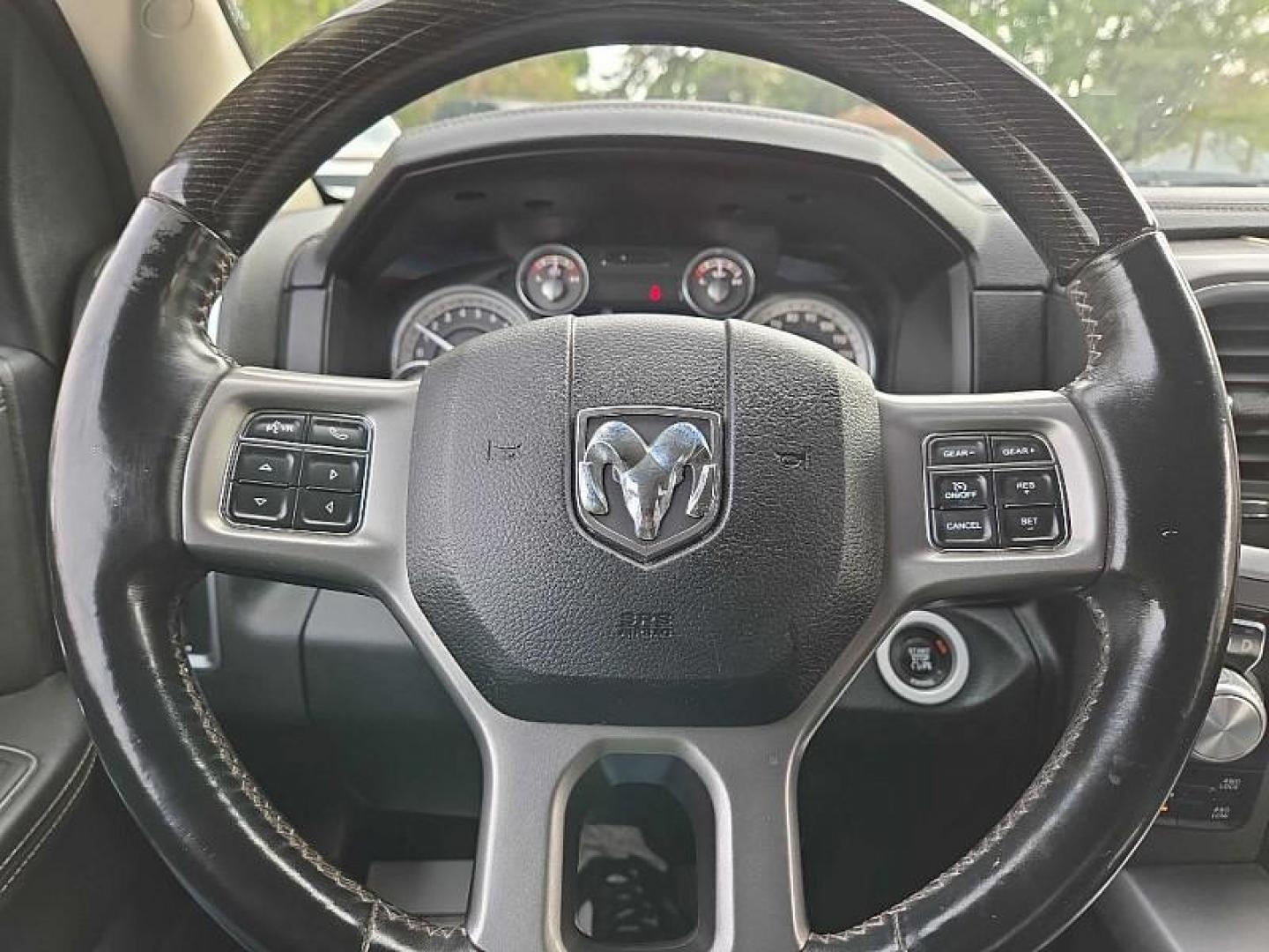 2015 BLACK /BLACK RAM 1500 Longhorn Crew Cab SWB 4WD (1C6RR7PTXFS) with an 5.7L V8 OHV 16V engine, 6-Speed Automatic transmission, located at 3304 Woodville Road, Northwood, OH, 43619, (419) 210-8019, 41.612694, -83.480743 - Photo#21