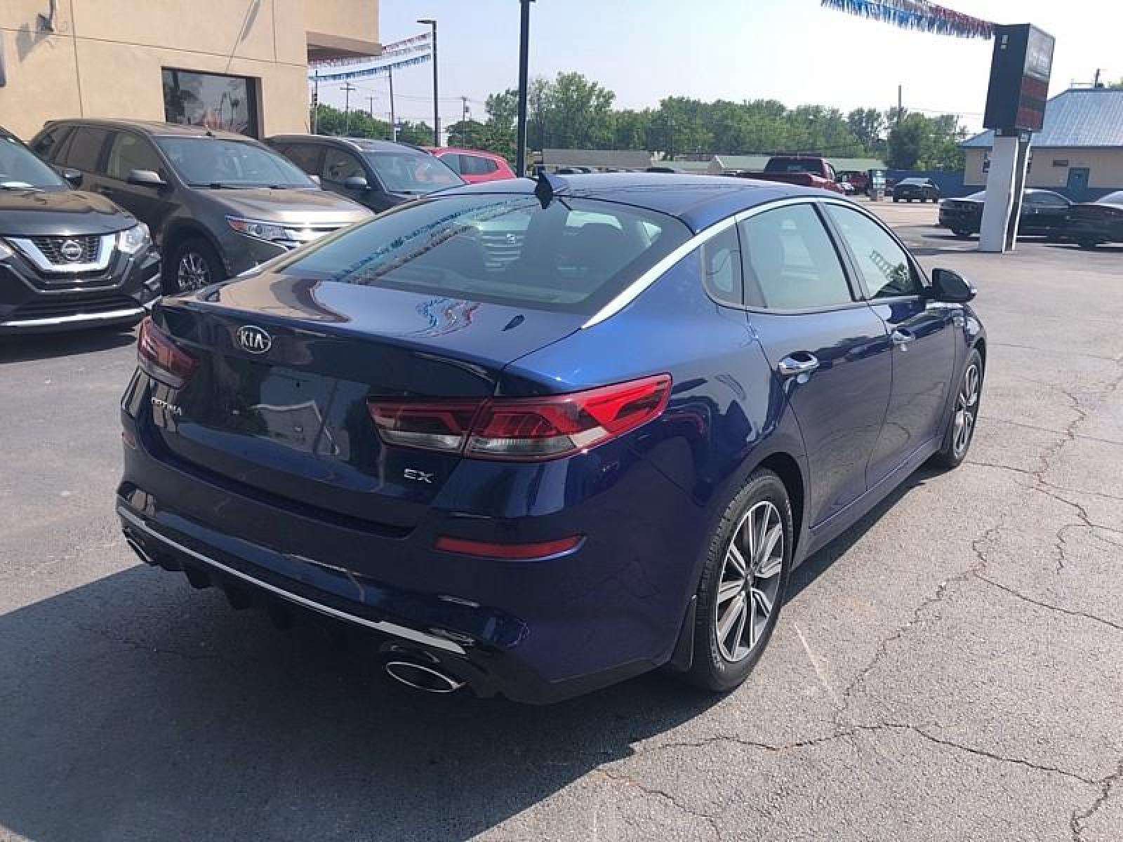 2019 BLUE /BLACK Kia Optima (5XXGU4L10KG) with an 4-Cyl 1.6 Liter engine, Automatic transmission, located at 3304 Woodville Road, Northwood, OH, 43619, (419) 210-8019, 41.612694, -83.480743 - We are #1 Auto Loan for Good Bad or No Credit we have hundreds of vehicles to choose from stop on in or just fill out our online application to get approved for auto financing and see your credit score for free by visiting our website today. We have Low Payment Options and Terms Available to Suit - Photo #4