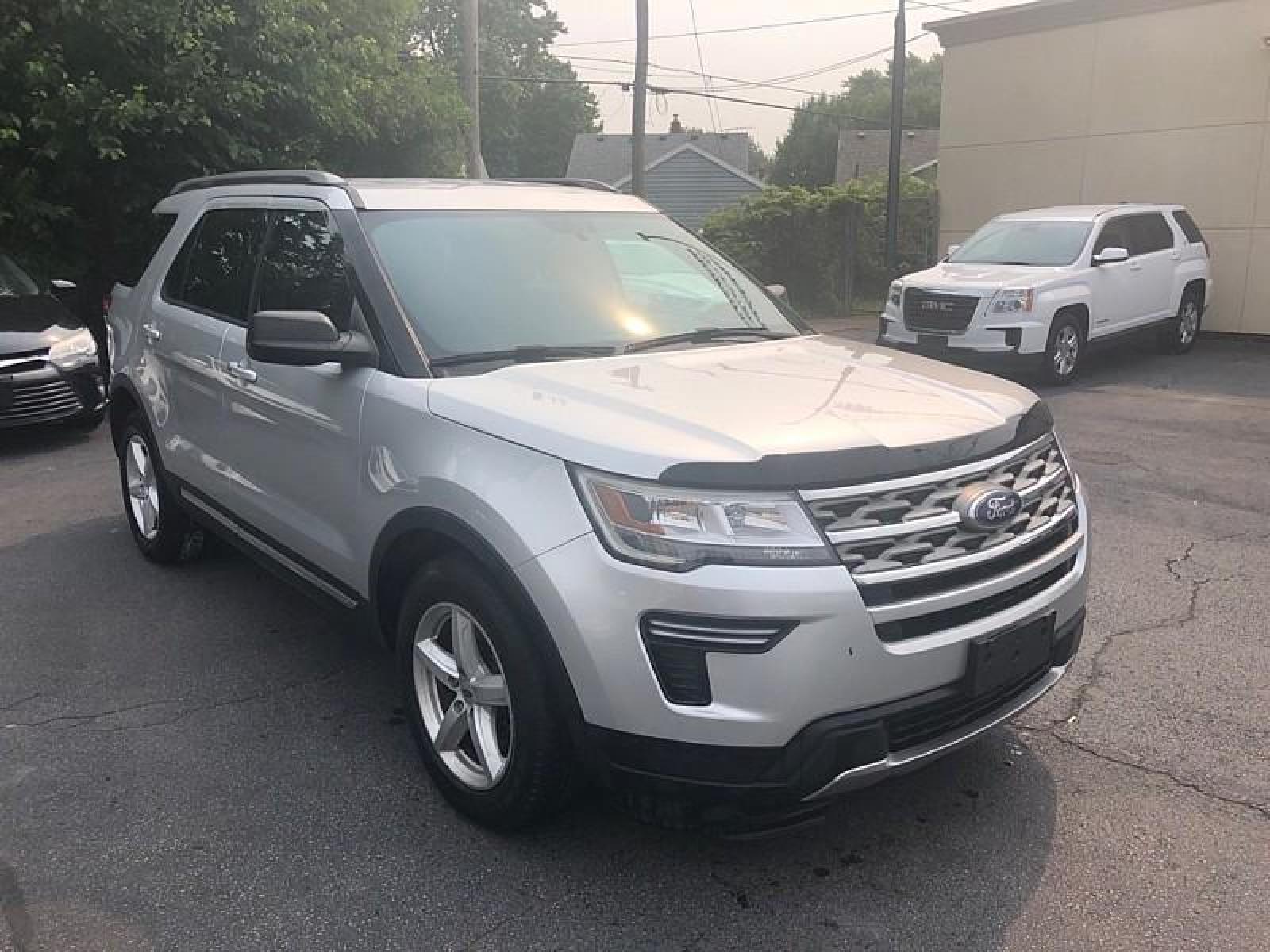 2018 SILVER /BLACK Ford Explorer (1FM5K7D89JG) with an V6 3.5 Liter engine, Auto 6-Spd SelectShift transmission, located at 3304 Woodville Road, Northwood, OH, 43619, (419) 210-8019, 41.612694, -83.480743 - We are #1 Auto Loan for Good Bad or No Credit we have hundreds of vehicles to choose from stop on in or just fill out our online application to get approved for auto financing and see your credit score for free by visiting our website today. We have Low Payment Options and Terms Available to Suit - Photo #2