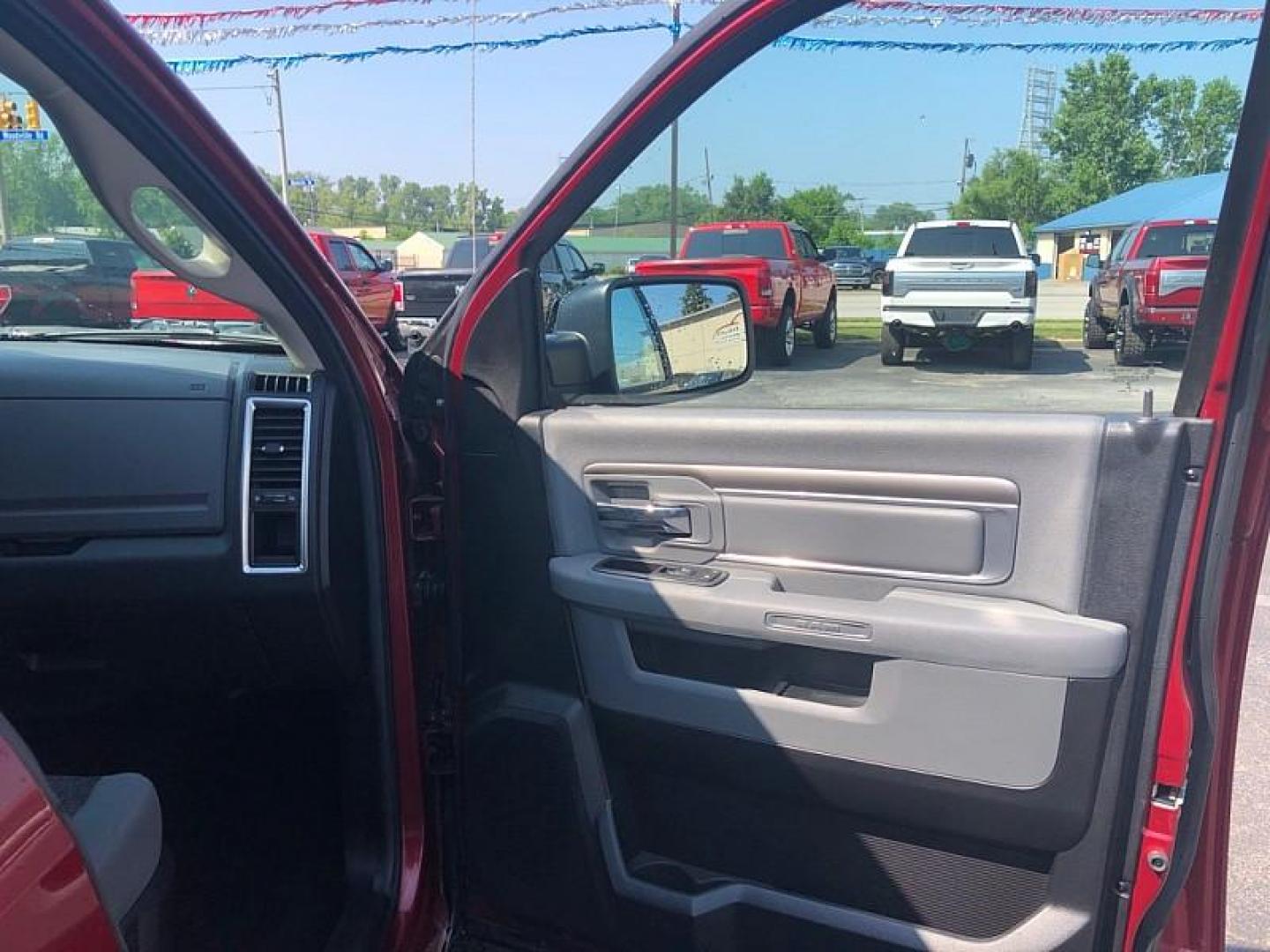 2014 RED /GRAY RAM 1500 SLT Crew Cab SWB 4WD (1C6RR7LG0ES) with an 3.6L V6 DOHC 24V FFV engine, 6-Speed Automatic transmission, located at 3304 Woodville Road, Northwood, OH, 43619, (419) 210-8019, 41.612694, -83.480743 - Your #1 Destination for Auto Loans and mdash;No Matter Your Credit!At our dealership, we believe everyone deserves the opportunity to drive their dream car and mdash;whether you have good credit, bad credit, or no credit at all. With a wide selection of hundreds of cars, trucks, and SUVs, you'll fin - Photo#15