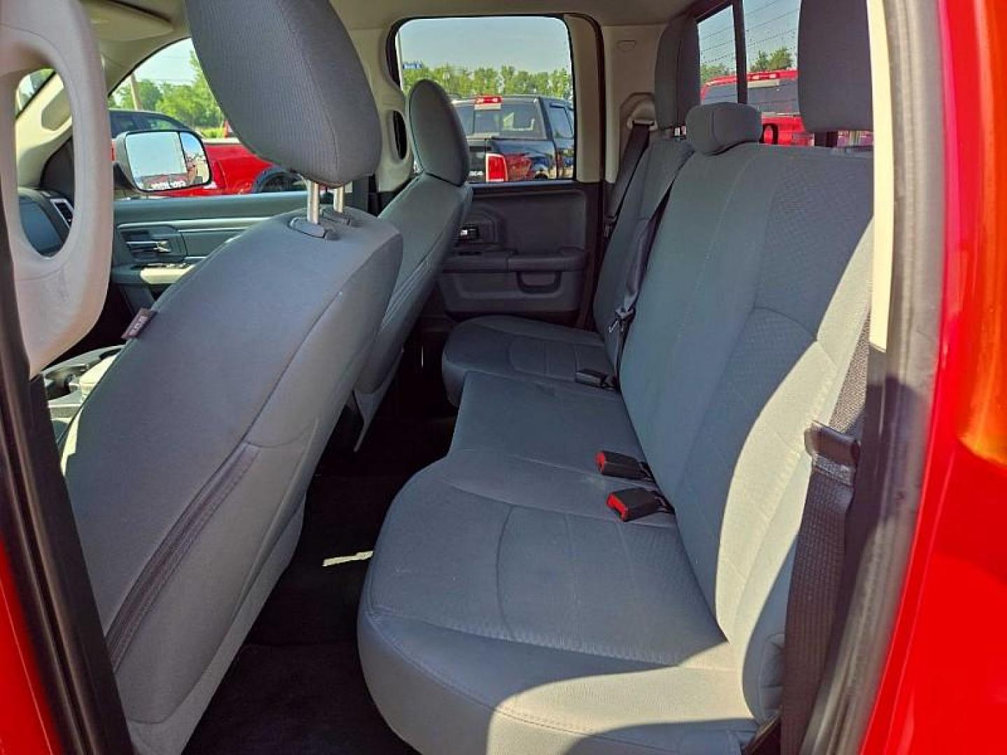 2016 RED /BLACK RAM 1500 SLT Quad Cab 4WD (1C6RR7GT4GS) with an 5.7L V8 OHV 16V engine, 6A transmission, located at 3304 Woodville Road, Northwood, OH, 43619, (419) 210-8019, 41.612694, -83.480743 - Photo#11