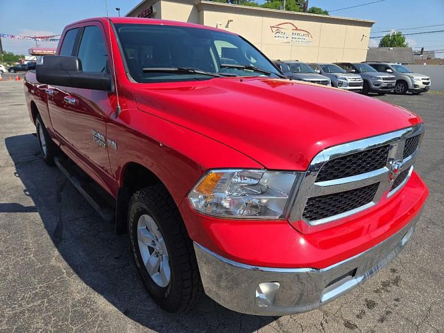 2016 RED /BLACK RAM 1500 SLT Quad Cab 4WD (1C6RR7GT4GS) with an 5.7L V8 OHV 16V engine, 6A transmission, located at 3304 Woodville Road, Northwood, OH, 43619, (419) 210-8019, 41.612694, -83.480743 - Photo#6