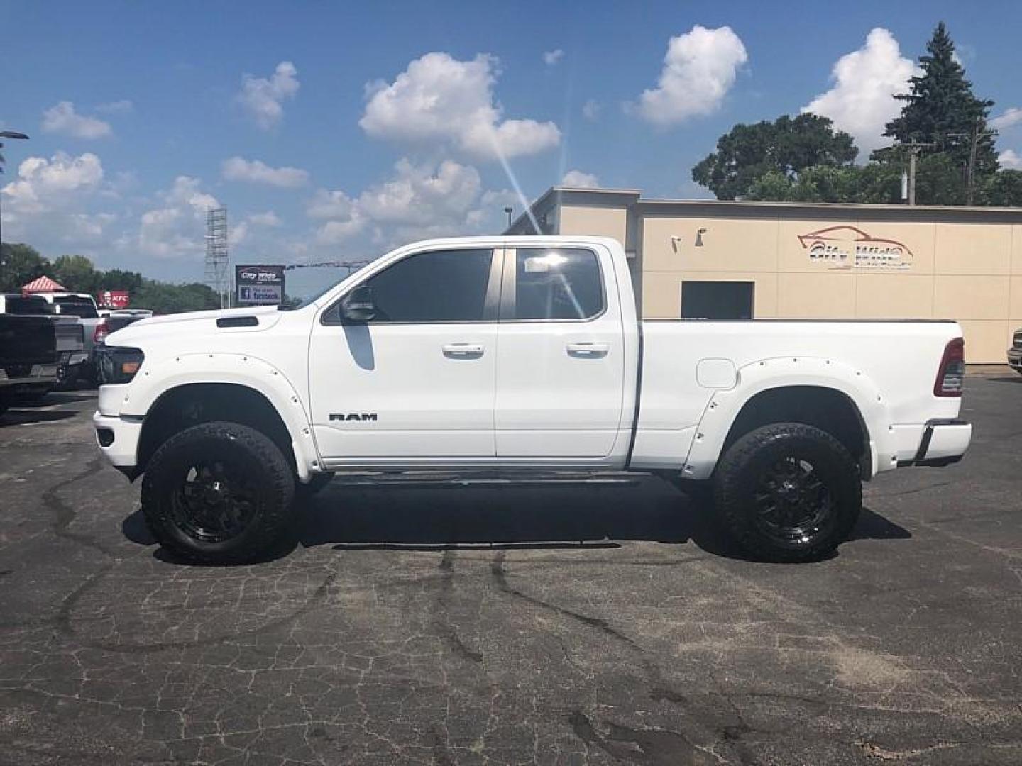 2022 WHITE RAM 1500 Big Horn Quad Cab 4WD (1C6SRFBT5NN) with an 3.6L V6 FFV engine, 8A transmission, located at 3304 Woodville Road, Northwood, OH, 43619, (419) 210-8019, 41.612694, -83.480743 - Your #1 Destination for Auto Loans and mdash;No Matter Your Credit!At our dealership, we believe everyone deserves the opportunity to drive their dream car and mdash;whether you have good credit, bad credit, or no credit at all. With a wide selection of hundreds of cars, trucks, and SUVs, you'll fin - Photo#1