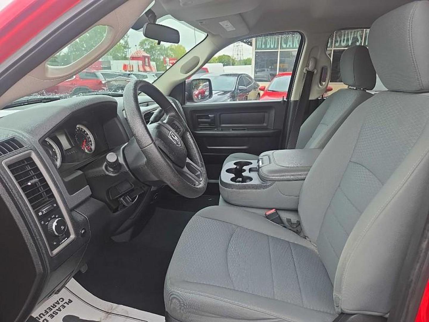 2014 RED /GRAY RAM 1500 Tradesman Quad Cab 4WD (1C6RR7FT3ES) with an 5.7L V8 OHV 16V engine, 6-Speed Automatic transmission, located at 3304 Woodville Road, Northwood, OH, 43619, (419) 210-8019, 41.612694, -83.480743 - Your #1 Destination for Auto Loans and mdash;No Matter Your Credit!At our dealership, we believe everyone deserves the opportunity to drive their dream car and mdash;whether you have good credit, bad credit, or no credit at all. With a wide selection of hundreds of cars, trucks, and SUVs, you'll fin - Photo#9