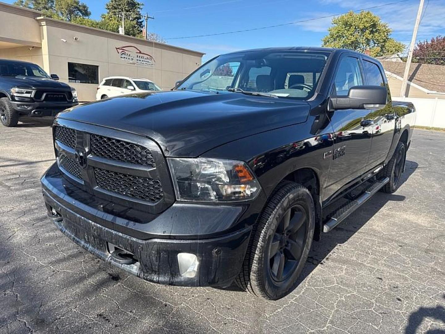 2018 BLACK /BLACK RAM 1500 SLT Crew Cab SWB 4WD (1C6RR7LT1JS) with an 5.7L V8 OHV 16V engine, 8A transmission, located at 3304 Woodville Road, Northwood, OH, 43619, (419) 210-8019, 41.612694, -83.480743 - Your #1 Destination for Auto Loans and mdash;No Matter Your Credit!At our dealership, we believe everyone deserves the opportunity to drive their dream car and mdash;whether you have good credit, bad credit, or no credit at all. With a wide selection of hundreds of cars, trucks, and SUVs, you'll fin - Photo#0