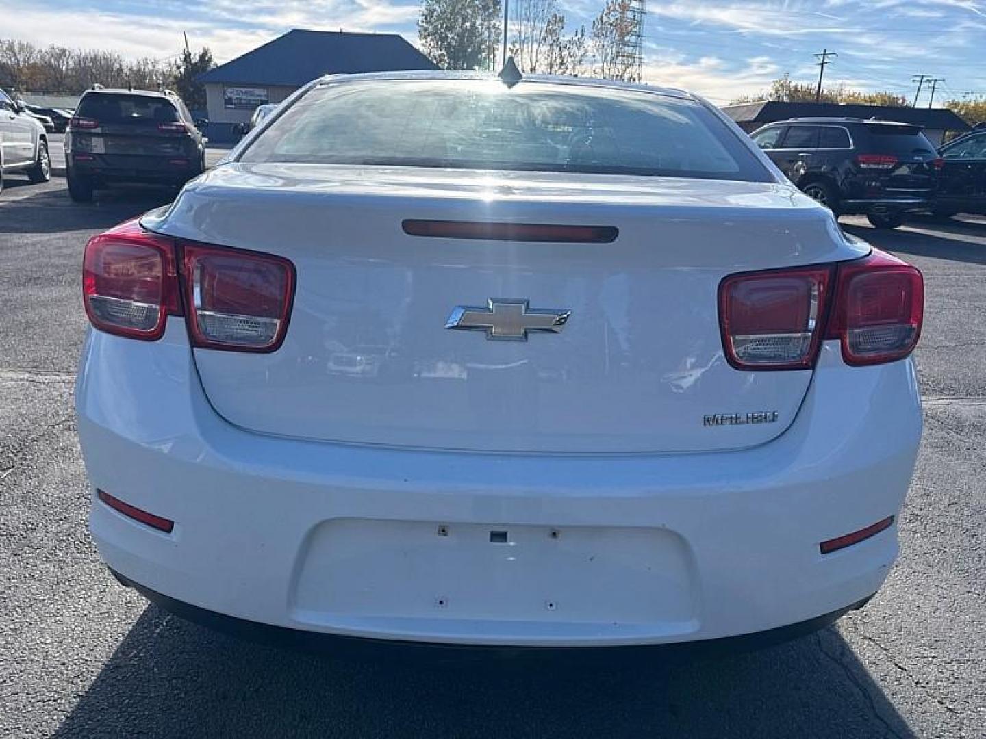 2013 WHITE /GRAY Chevrolet Malibu LS (1G11B5SA1DF) with an 2.5L L4 DOHC 16V engine, 6-Speed Automatic transmission, located at 3304 Woodville Road, Northwood, OH, 43619, (419) 210-8019, 41.612694, -83.480743 - Photo#3