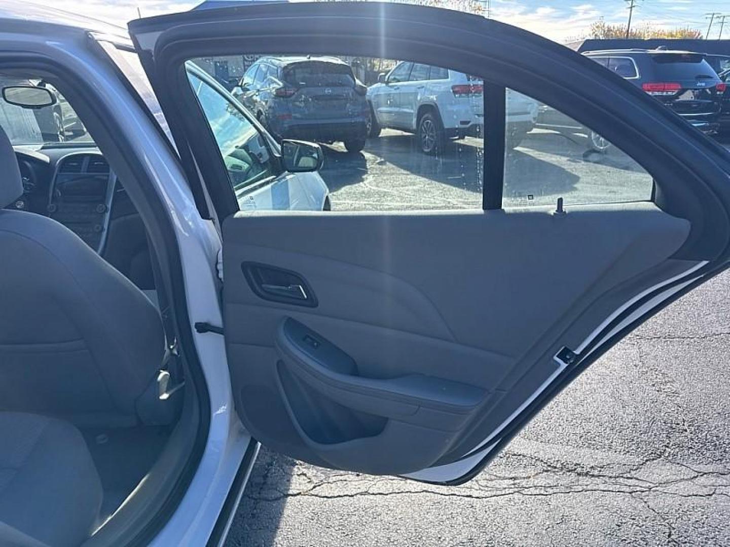 2013 WHITE /GRAY Chevrolet Malibu LS (1G11B5SA1DF) with an 2.5L L4 DOHC 16V engine, 6-Speed Automatic transmission, located at 3304 Woodville Road, Northwood, OH, 43619, (419) 210-8019, 41.612694, -83.480743 - Photo#13