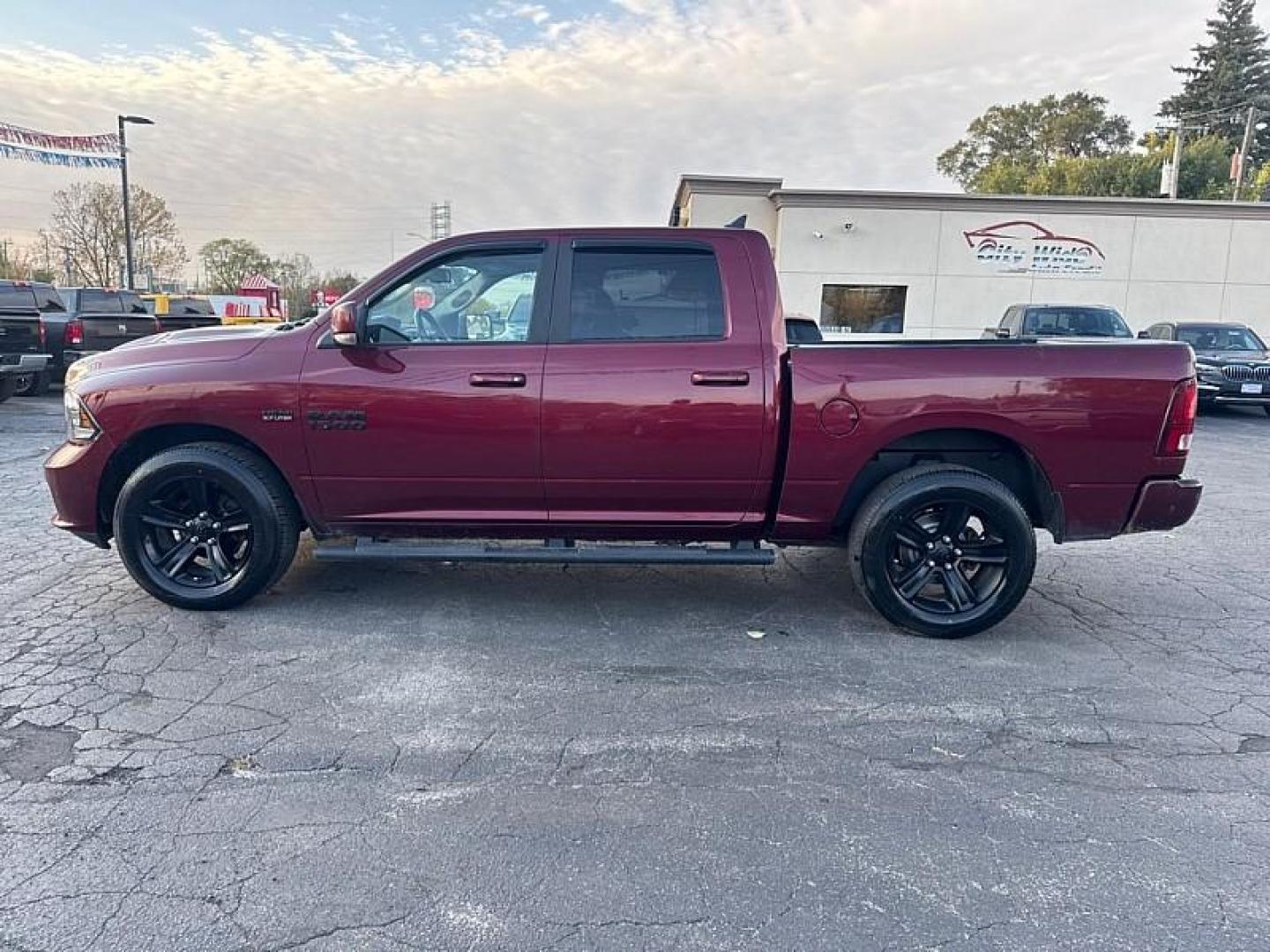 2018 MAROON /BLACK RAM 1500 Sport Crew Cab SWB 4WD (1C6RR7MTXJS) with an 5.7L V8 OHV 16V engine, 8A transmission, located at 3304 Woodville Road, Northwood, OH, 43619, (419) 210-8019, 41.612694, -83.480743 - Your #1 Destination for Auto Loans and mdash;No Matter Your Credit!At our dealership, we believe everyone deserves the opportunity to drive their dream car and mdash;whether you have good credit, bad credit, or no credit at all. With a wide selection of hundreds of cars, trucks, and SUVs, you'll fin - Photo#1