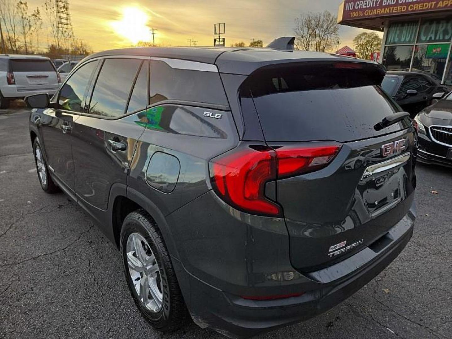 2020 GRAY /BLACK GMC Terrain SLE (3GKALMEV8LL) with an 1.4L L4 DOHC 16V TURBO engine, 6A transmission, located at 3304 Woodville Road, Northwood, OH, 43619, (419) 210-8019, 41.612694, -83.480743 - Your #1 Destination for Auto Loans and mdash;No Matter Your Credit!At our dealership, we believe everyone deserves the opportunity to drive their dream car and mdash;whether you have good credit, bad credit, or no credit at all. With a wide selection of hundreds of cars, trucks, and SUVs, you'll fin - Photo#2