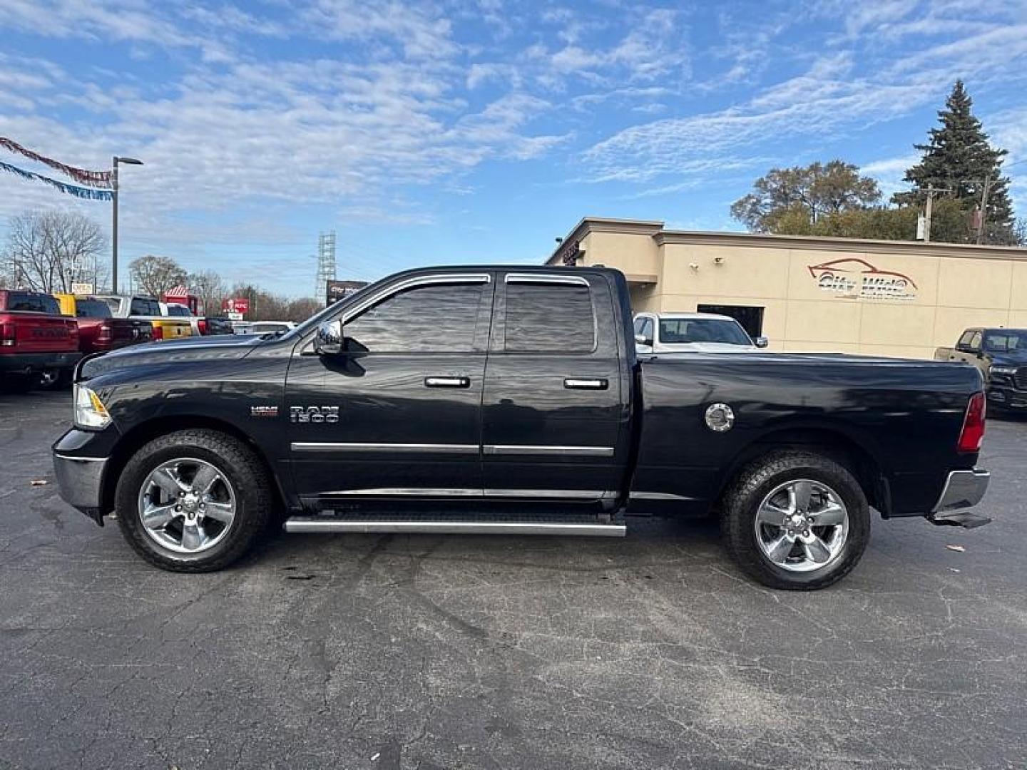 2016 BLACK /BLACK RAM 1500 SLT Quad Cab 2WD (1C6RR6GT0GS) with an 5.7L V8 OHV 16V engine, 6A transmission, located at 3304 Woodville Road, Northwood, OH, 43619, (419) 210-8019, 41.612694, -83.480743 - Your #1 Destination for Auto Loans and mdash;No Matter Your Credit!At our dealership, we believe everyone deserves the opportunity to drive their dream car and mdash;whether you have good credit, bad credit, or no credit at all. With a wide selection of hundreds of cars, trucks, and SUVs, you'll fin - Photo#1