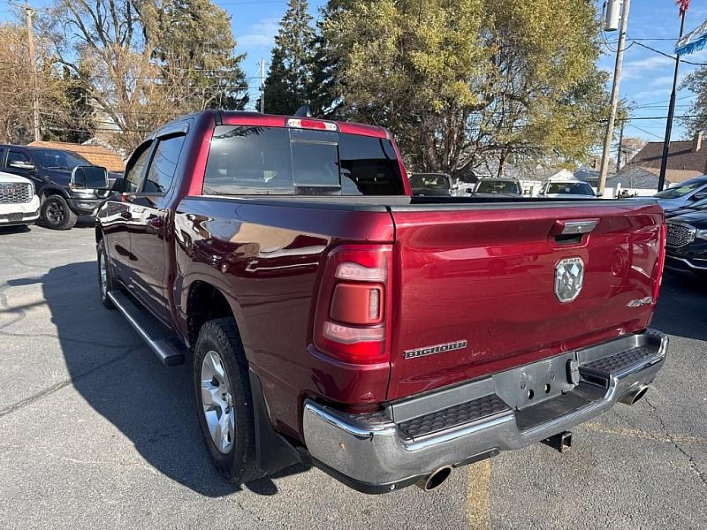 2019 MAROON /BLACK RAM 1500 Big Horn Crew Cab SWB 4WD (1C6SRFFT8KN) with an 5.7L V8 OHV 16V engine, 8A transmission, located at 3304 Woodville Road, Northwood, OH, 43619, (419) 210-8019, 41.612694, -83.480743 - Your #1 Destination for Auto Loans and mdash;No Matter Your Credit!At our dealership, we believe everyone deserves the opportunity to drive their dream car and mdash;whether you have good credit, bad credit, or no credit at all. With a wide selection of hundreds of cars, trucks, and SUVs, you'll fin - Photo#2