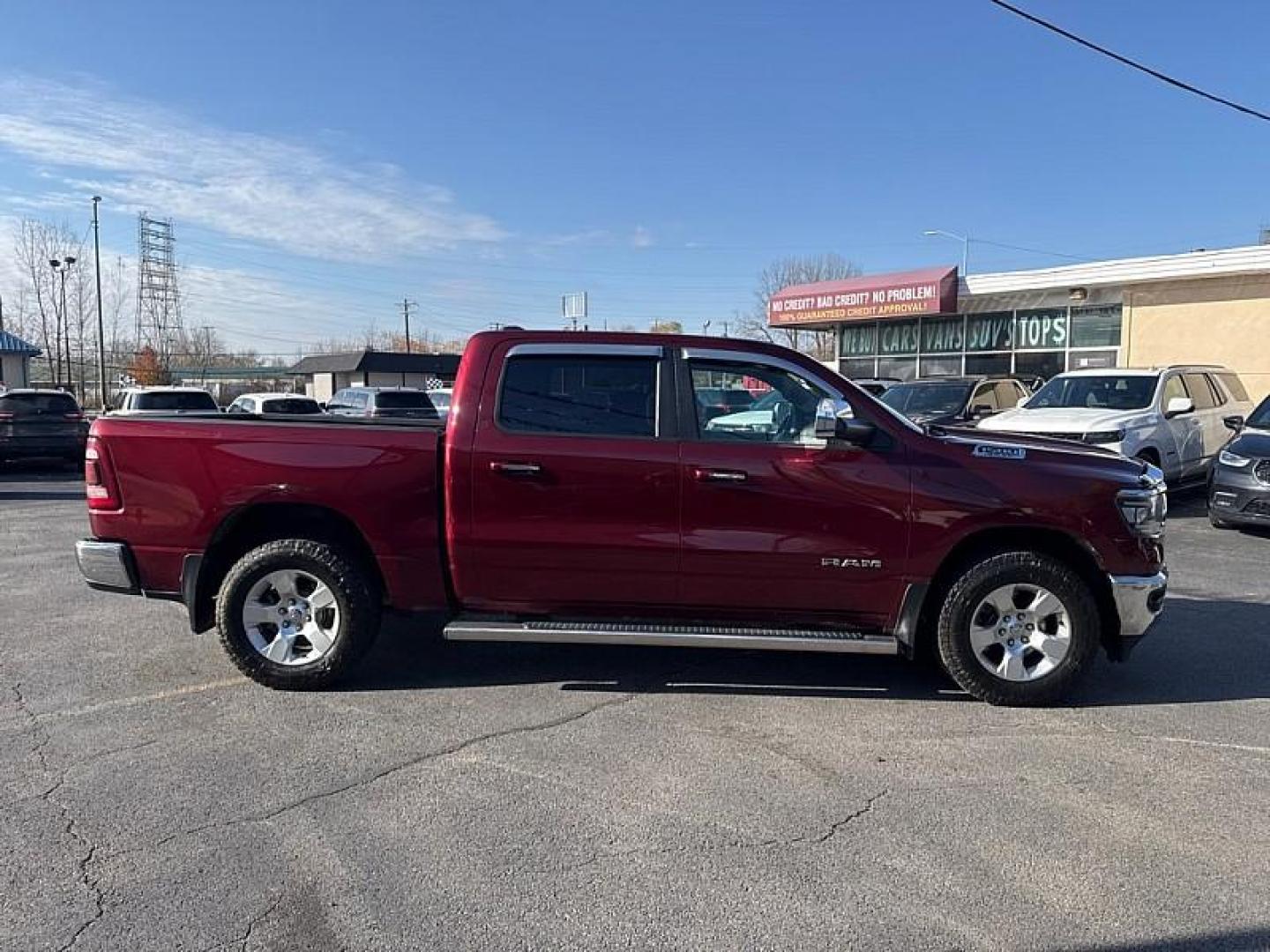2019 MAROON /BLACK RAM 1500 Big Horn Crew Cab SWB 4WD (1C6SRFFT8KN) with an 5.7L V8 OHV 16V engine, 8A transmission, located at 3304 Woodville Road, Northwood, OH, 43619, (419) 210-8019, 41.612694, -83.480743 - Your #1 Destination for Auto Loans and mdash;No Matter Your Credit!At our dealership, we believe everyone deserves the opportunity to drive their dream car and mdash;whether you have good credit, bad credit, or no credit at all. With a wide selection of hundreds of cars, trucks, and SUVs, you'll fin - Photo#5