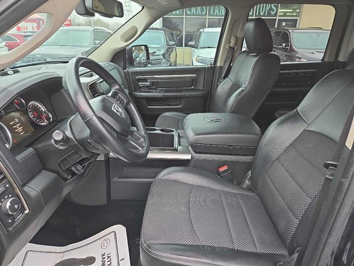 2015 GRAY /BLACK RAM 1500 Sport Crew Cab LWB 4WD (1C6RR7UT6FS) with an 5.7L V8 OHV 16V engine, 6-Speed Automatic transmission, located at 3304 Woodville Road, Northwood, OH, 43619, (419) 210-8019, 41.612694, -83.480743 - Photo#9