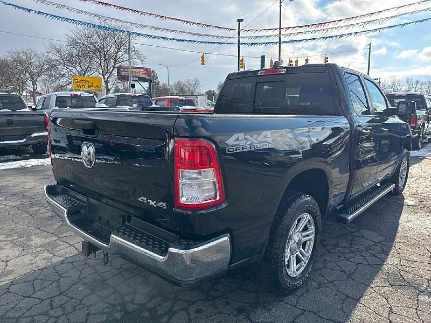 2019 BLACK /BLACK RAM 1500 Tradesman Quad Cab 4WD (1C6SRFCT3KN) with an 3.6L V6 FFV engine, 8A transmission, located at 3304 Woodville Road, Northwood, OH, 43619, (419) 210-8019, 41.612694, -83.480743 - Your #1 Destination for Auto Loans and mdash;No Matter Your Credit!At our dealership, we believe everyone deserves the opportunity to drive their dream car and mdash;whether you have good credit, bad credit, or no credit at all. With a wide selection of hundreds of cars, trucks, and SUVs, you'll fin - Photo#4