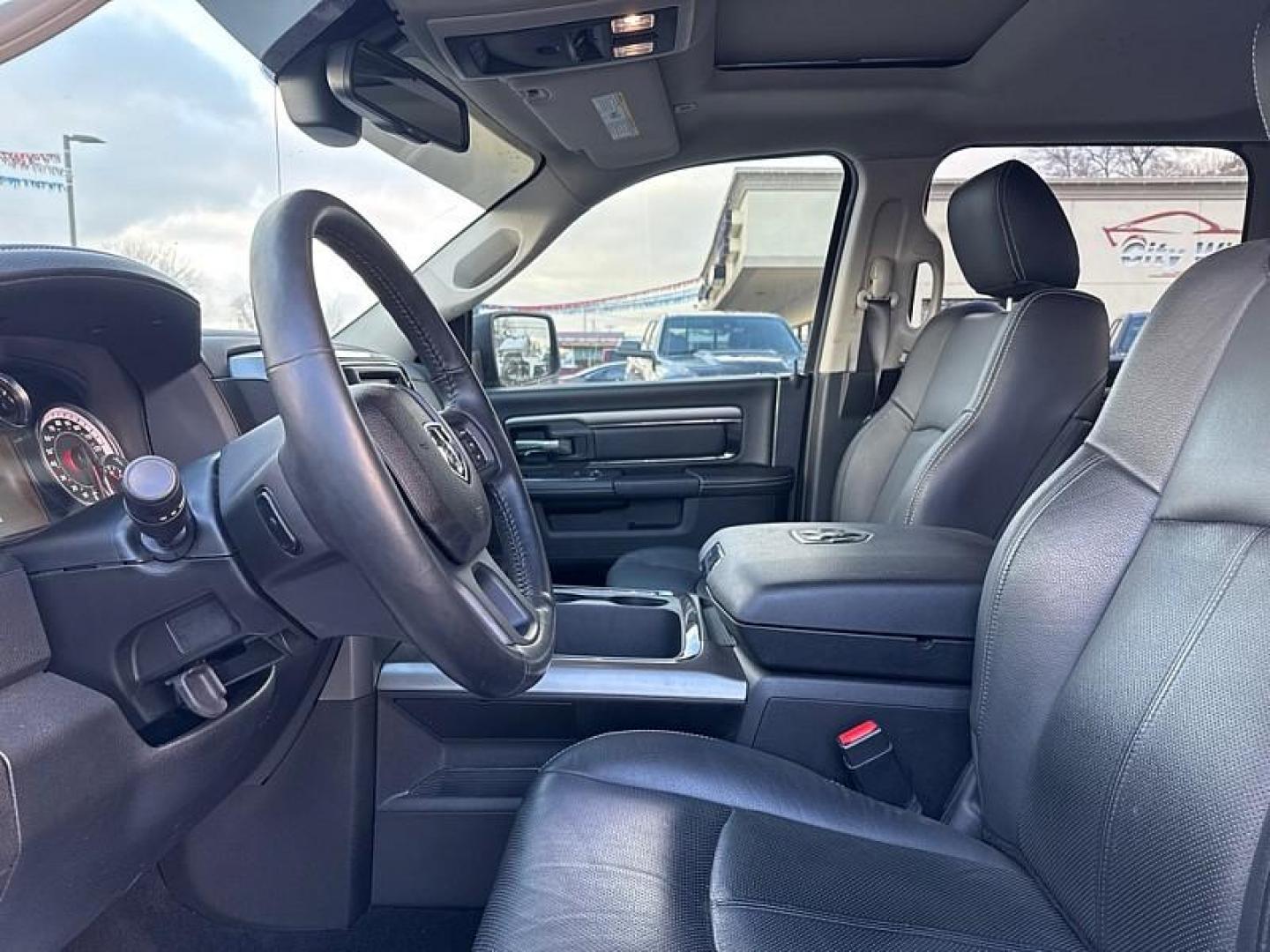 2018 BLACK /BLACK RAM 1500 Sport Crew Cab SWB 4WD (1C6RR7MT5JS) with an 5.7L V8 OHV 16V engine, 8A transmission, located at 3304 Woodville Road, Northwood, OH, 43619, (419) 210-8019, 41.612694, -83.480743 - Photo#9