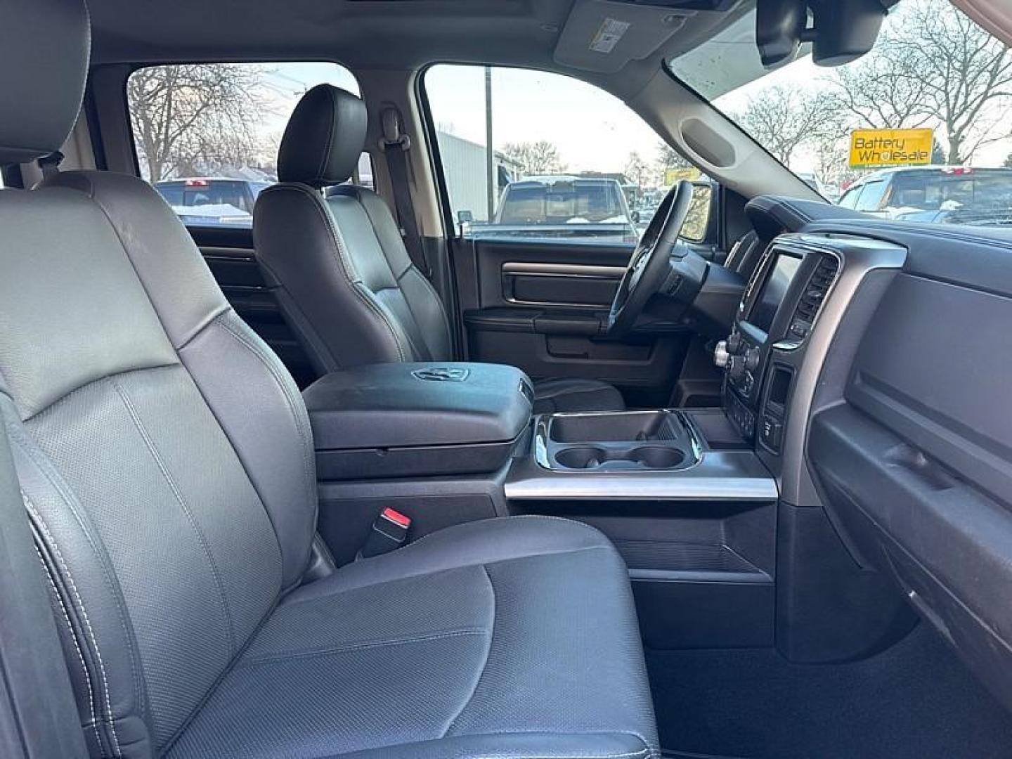 2018 BLACK /BLACK RAM 1500 Sport Crew Cab SWB 4WD (1C6RR7MT5JS) with an 5.7L V8 OHV 16V engine, 8A transmission, located at 3304 Woodville Road, Northwood, OH, 43619, (419) 210-8019, 41.612694, -83.480743 - Photo#15