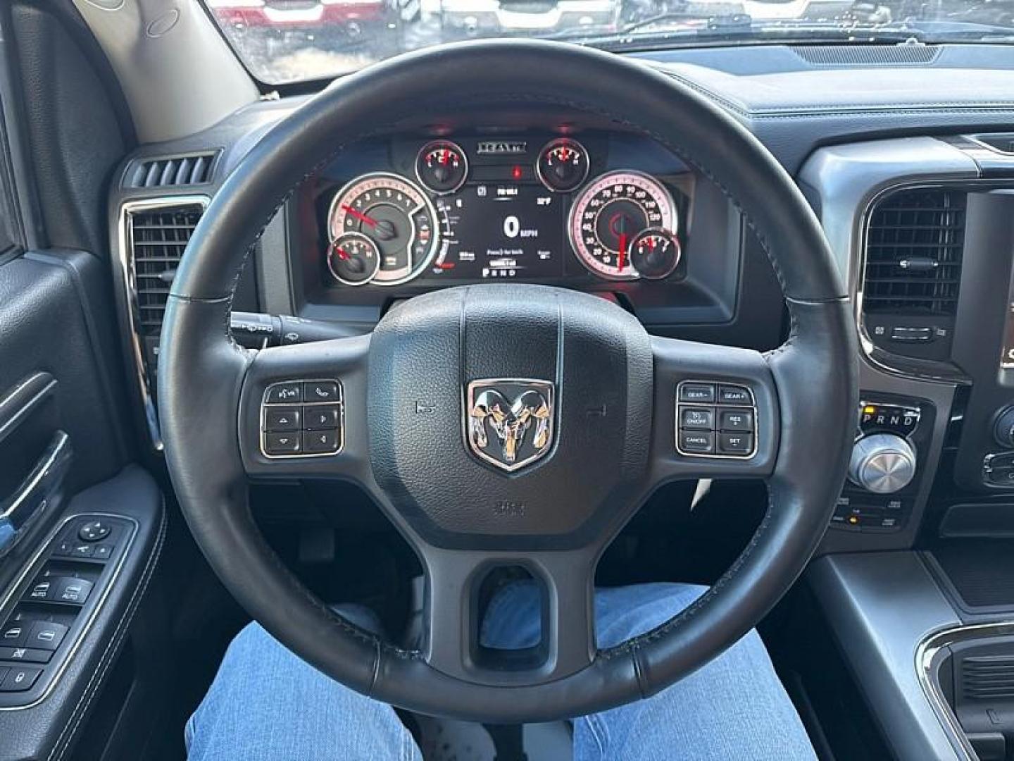 2018 BLACK /BLACK RAM 1500 Sport Crew Cab SWB 4WD (1C6RR7MT5JS) with an 5.7L V8 OHV 16V engine, 8A transmission, located at 3304 Woodville Road, Northwood, OH, 43619, (419) 210-8019, 41.612694, -83.480743 - Photo#18