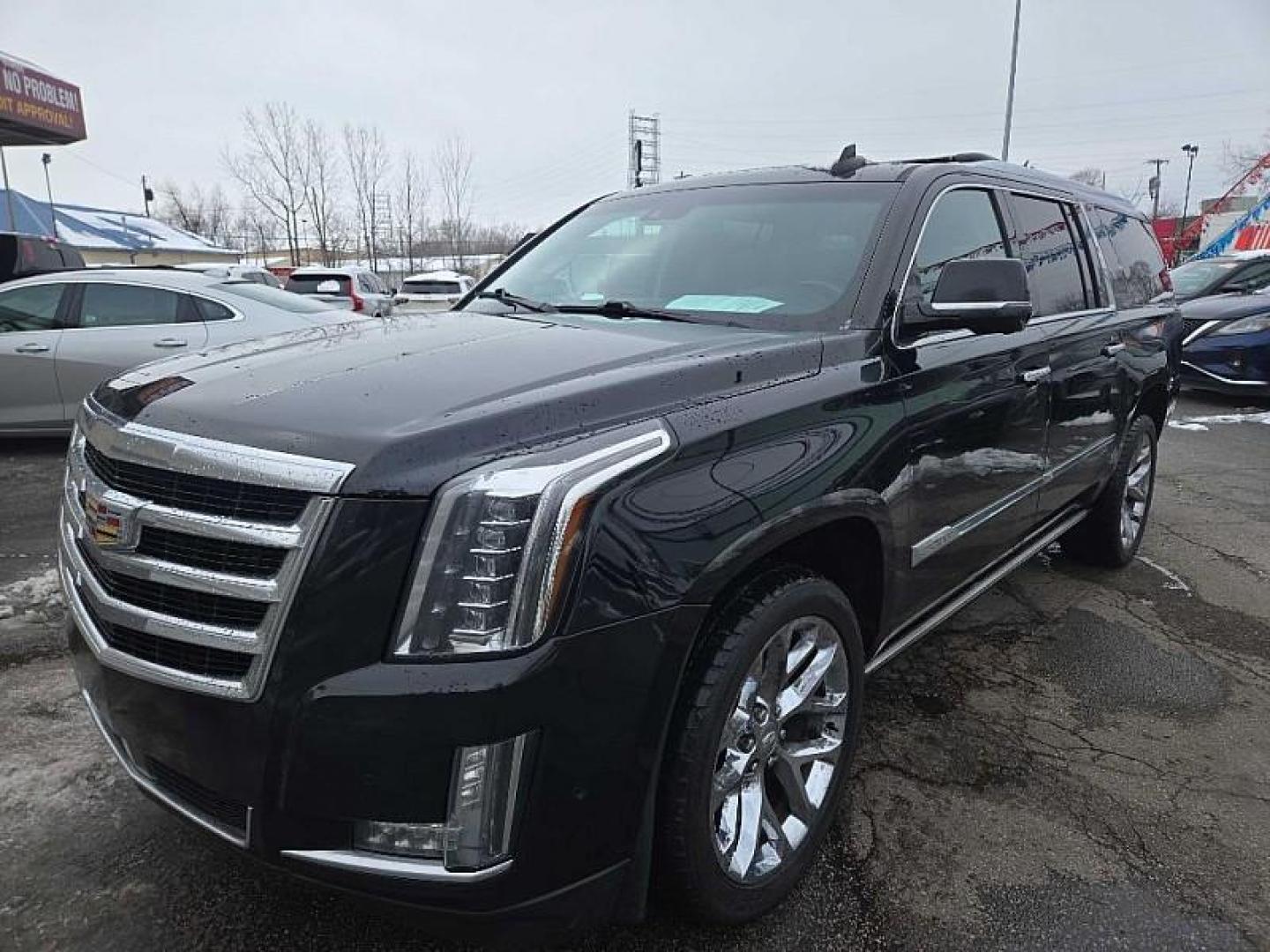 2017 BLACK /BLACK Cadillac Escalade ESV Premium 4WD (1GYS4JKJ1HR) with an 6.2L V8 OHV 16V FFV engine, 8A transmission, located at 3304 Woodville Road, Northwood, OH, 43619, (419) 210-8019, 41.612694, -83.480743 - Photo#0