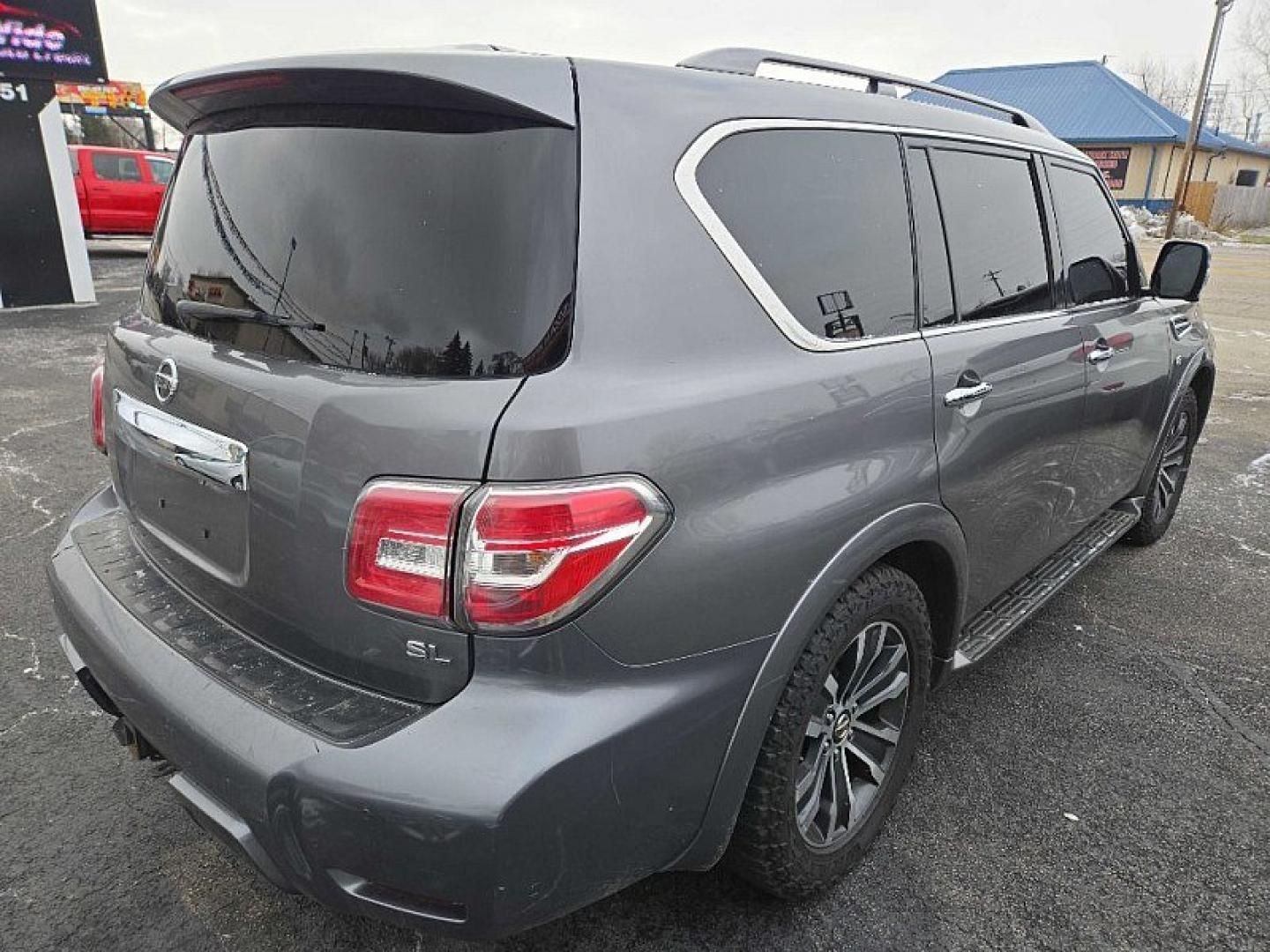 2020 GRAY /BLACK Nissan Armada SL AWD (JN8AY2NC4LX) with an 5.6L V8 DOHC 32V engine, 7A transmission, located at 3304 Woodville Road, Northwood, OH, 43619, (419) 210-8019, 41.612694, -83.480743 - Your #1 Destination for Auto Loans and mdash;No Matter Your Credit!At our dealership, we believe everyone deserves the opportunity to drive their dream car and mdash;whether you have good credit, bad credit, or no credit at all. With a wide selection of hundreds of cars, trucks, and SUVs, you'll fin - Photo#1