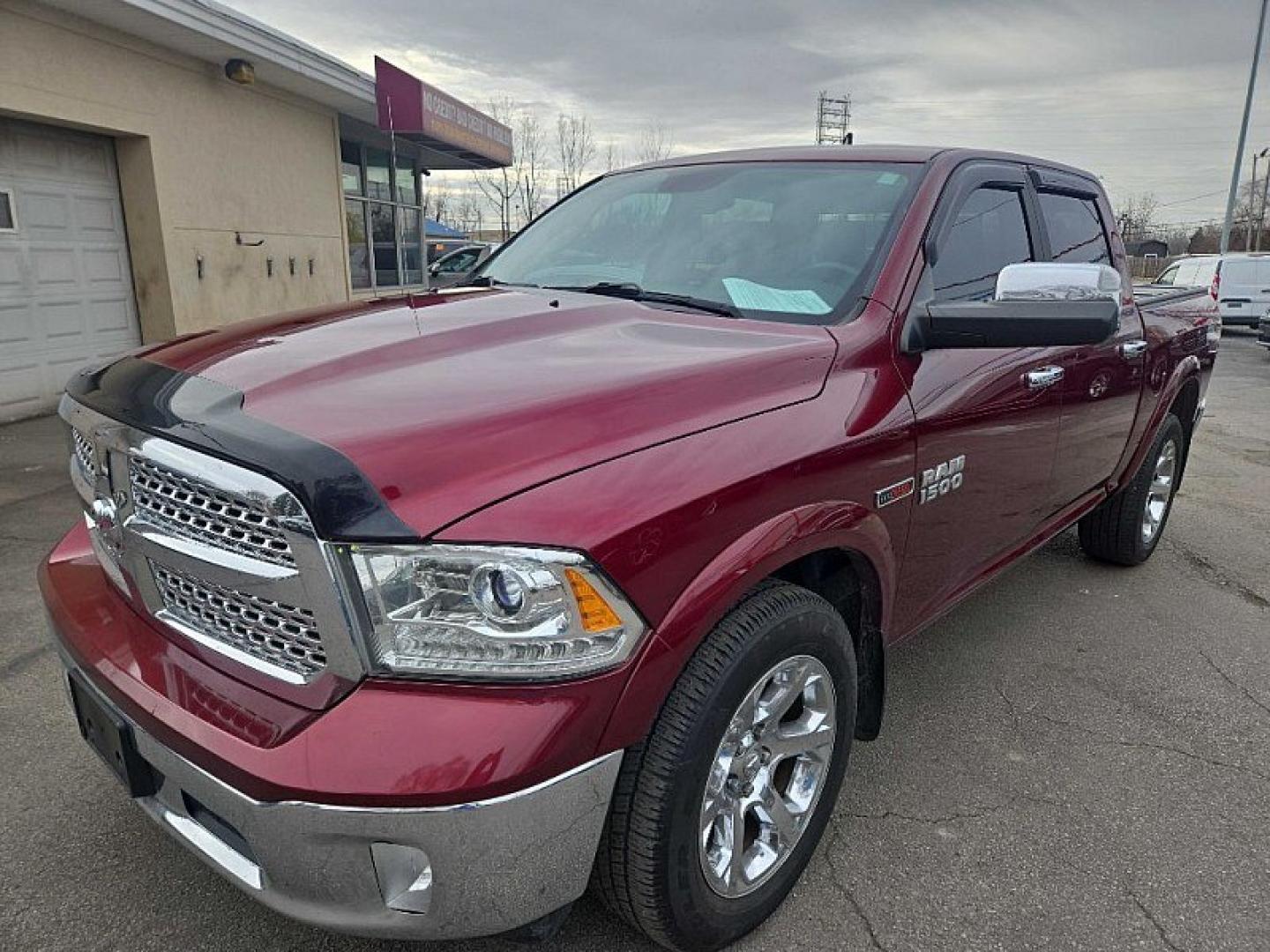 2017 RED /BLACK RAM 1500 Laramie Crew Cab SWB 4WD (1C6RR7NM1HS) with an 3.0L V6 DIESEL engine, 8A transmission, located at 3304 Woodville Road, Northwood, OH, 43619, (419) 210-8019, 41.612694, -83.480743 - Your #1 Destination for Auto Loans and mdash;No Matter Your Credit!At our dealership, we believe everyone deserves the opportunity to drive their dream car and mdash;whether you have good credit, bad credit, or no credit at all. With a wide selection of hundreds of cars, trucks, and SUVs, you'll fin - Photo#0