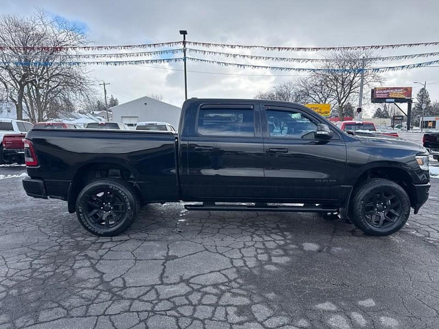 2019 BLACK /BLACK RAM 1500 Sport Crew Cab LWB 4WD (1C6SRFTT8KN) with an 5.7L V8 OHV 16V engine, 8A transmission, located at 3304 Woodville Road, Northwood, OH, 43619, (419) 210-8019, 41.612694, -83.480743 - Your #1 Destination for Auto Loans and mdash;No Matter Your Credit!At our dealership, we believe everyone deserves the opportunity to drive their dream car and mdash;whether you have good credit, bad credit, or no credit at all. With a wide selection of hundreds of cars, trucks, and SUVs, you'll fin - Photo#5