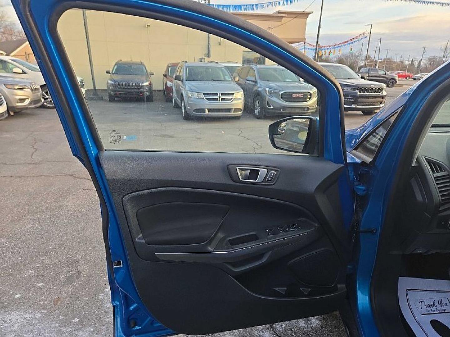 2019 BLUE Ford EcoSport SE AWD (MAJ6S3GL6KC) with an 2.0L L4 DOHC 16V engine, 6A transmission, located at 3304 Woodville Road, Northwood, OH, 43619, (419) 210-8019, 41.612694, -83.480743 - Your #1 Destination for Auto Loans and mdash;No Matter Your Credit!At our dealership, we believe everyone deserves the opportunity to drive their dream car and mdash;whether you have good credit, bad credit, or no credit at all. With a wide selection of hundreds of cars, trucks, and SUVs, you'll fin- Photo#8