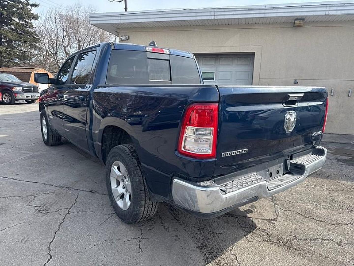 2019 BLUE /BLACK RAM 1500 Big Horn Crew Cab SWB 4WD (1C6RRFFG7KN) with an 3.6L V6 DOHC 24V engine, 8A transmission, located at 3304 Woodville Road, Northwood, OH, 43619, (419) 210-8019, 41.612694, -83.480743 - Your #1 Destination for Auto Loans and mdash;No Matter Your Credit!At our dealership, we believe everyone deserves the opportunity to drive their dream car and mdash;whether you have good credit, bad credit, or no credit at all. With a wide selection of hundreds of cars, trucks, and SUVs, you'll fin - Photo#2