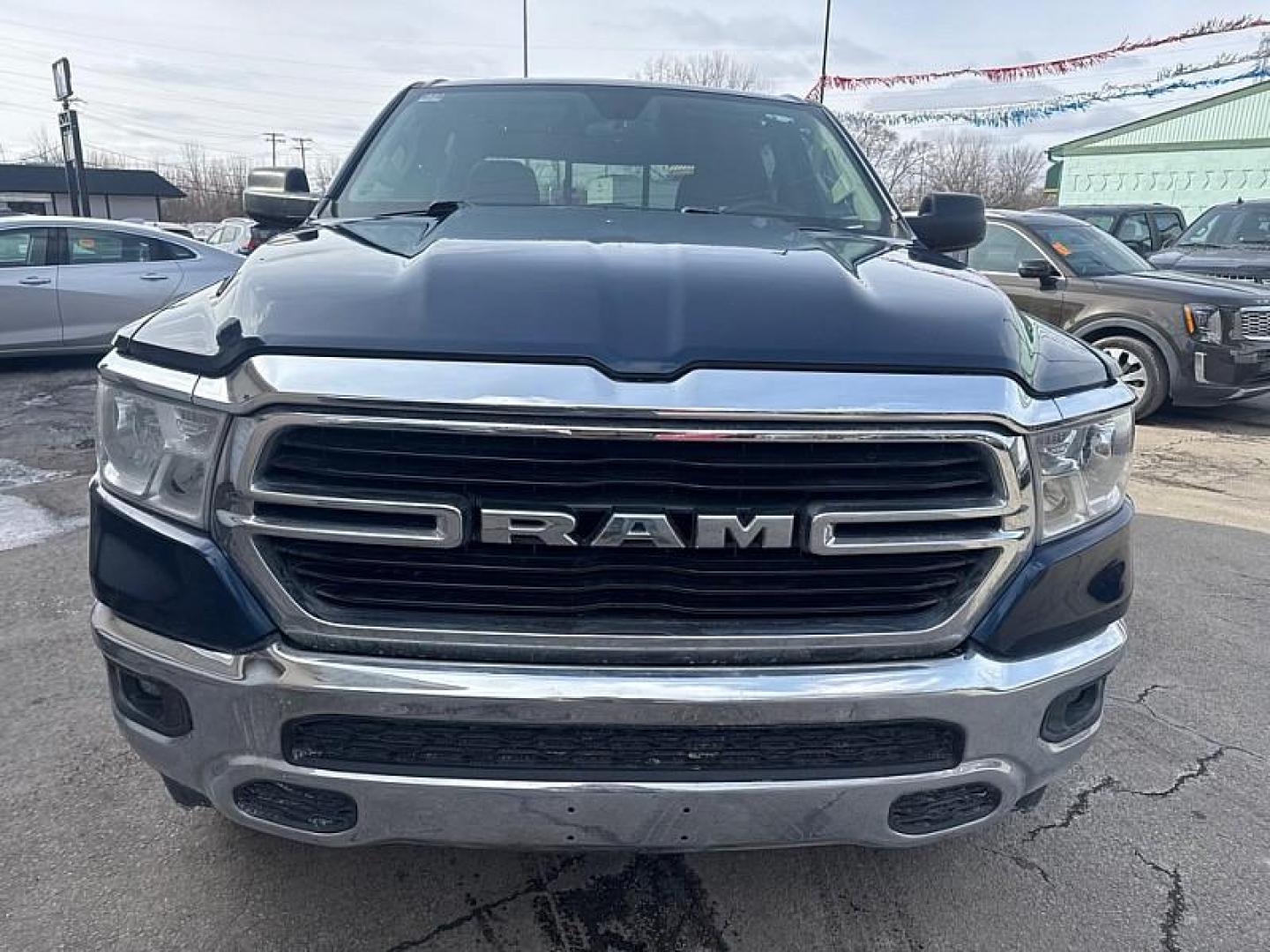 2019 BLUE /BLACK RAM 1500 Big Horn Crew Cab SWB 4WD (1C6RRFFG7KN) with an 3.6L V6 DOHC 24V engine, 8A transmission, located at 3304 Woodville Road, Northwood, OH, 43619, (419) 210-8019, 41.612694, -83.480743 - Your #1 Destination for Auto Loans and mdash;No Matter Your Credit!At our dealership, we believe everyone deserves the opportunity to drive their dream car and mdash;whether you have good credit, bad credit, or no credit at all. With a wide selection of hundreds of cars, trucks, and SUVs, you'll fin - Photo#7