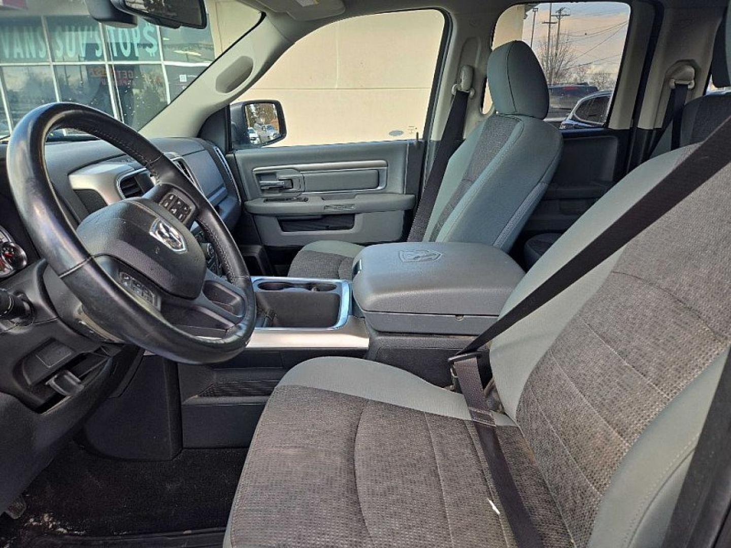 2017 BLACK /GRAY RAM 1500 SLT Quad Cab 4WD (1C6RR7GG1HS) with an 3.6L V6 DOHC 24V FFV engine, 8A transmission, located at 3304 Woodville Road, Northwood, OH, 43619, (419) 210-8019, 41.612694, -83.480743 - Your #1 Destination for Auto Loans and mdash;No Matter Your Credit!At our dealership, we believe everyone deserves the opportunity to drive their dream car and mdash;whether you have good credit, bad credit, or no credit at all. With a wide selection of hundreds of cars, trucks, and SUVs, you'll fin - Photo#9
