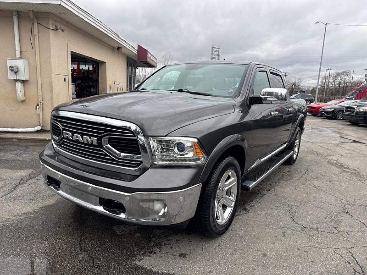 2016 GRAY /BLACK RAM 1500 Longhorn Crew Cab SWB 4WD (1C6RR7PT2GS) with an 5.7L V8 OHV 16V engine, 6A transmission, located at 3304 Woodville Road, Northwood, OH, 43619, (419) 210-8019, 41.612694, -83.480743 - Your #1 Destination for Auto Loans and mdash;No Matter Your Credit!At our dealership, we believe everyone deserves the opportunity to drive their dream car and mdash;whether you have good credit, bad credit, or no credit at all. With a wide selection of hundreds of cars, trucks, and SUVs, you'll fin - Photo#0