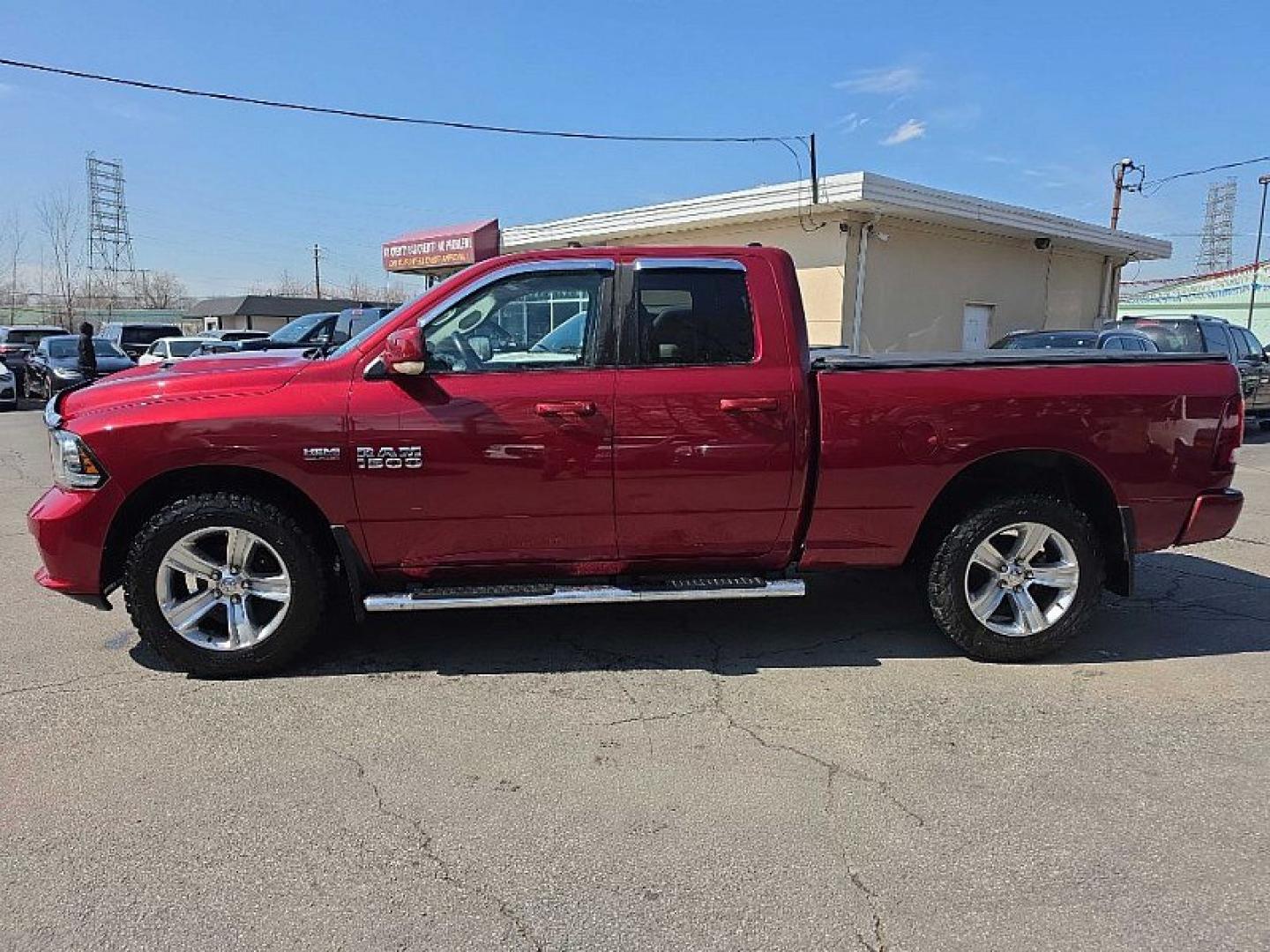 2014 RED /BLACK RAM 1500 Sport Quad Cab 4WD (1C6RR7HT3ES) with an 5.7L V8 OHV 16V engine, 6-Speed Automatic transmission, located at 3304 Woodville Road, Northwood, OH, 43619, (419) 210-8019, 41.612694, -83.480743 - Your #1 Destination for Auto Loans and mdash;No Matter Your Credit!At our dealership, we believe everyone deserves the opportunity to drive their dream car and mdash;whether you have good credit, bad credit, or no credit at all. With a wide selection of hundreds of cars, trucks, and SUVs, you'll fin - Photo#1