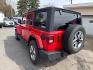 2020 RED /BLACK Jeep Wrangler Unlimited Sahara (1C4HJXEN7LW) with an 2.0L L4 DOHC 16V TURBO engine, 6A transmission, located at 3304 Woodville Road, Northwood, OH, 43619, (419) 210-8019, 41.612694, -83.480743 - Your #1 Destination for Auto Loans and mdash;No Matter Your Credit!At our dealership, we believe everyone deserves the opportunity to drive their dream car and mdash;whether you have good credit, bad credit, or no credit at all. With a wide selection of hundreds of cars, trucks, and SUVs, you'll fin - Photo#2