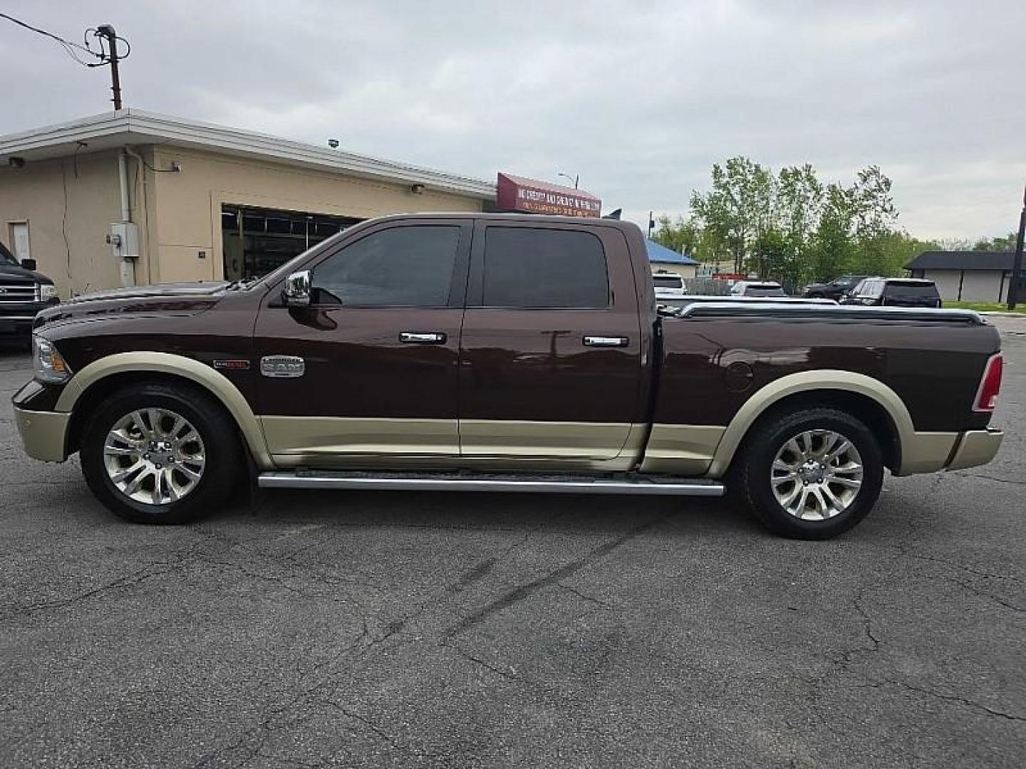 2014 BROWN /TAN RAM 1500 Laramie Longhorn Edition Crew Cab LWB 4WD (1C6RR7WM6ES) with an 3.0L V6 DIESEL engine, 6-Speed Automatic transmission, located at 3304 Woodville Road, Northwood, OH, 43619, (419) 210-8019, 41.612694, -83.480743 - Your #1 Destination for Auto Loans and mdash;No Matter Your Credit!At our dealership, we believe everyone deserves the opportunity to drive their dream car and mdash;whether you have good credit, bad credit, or no credit at all. With a wide selection of hundreds of cars, trucks, and SUVs, you'll fin - Photo#1