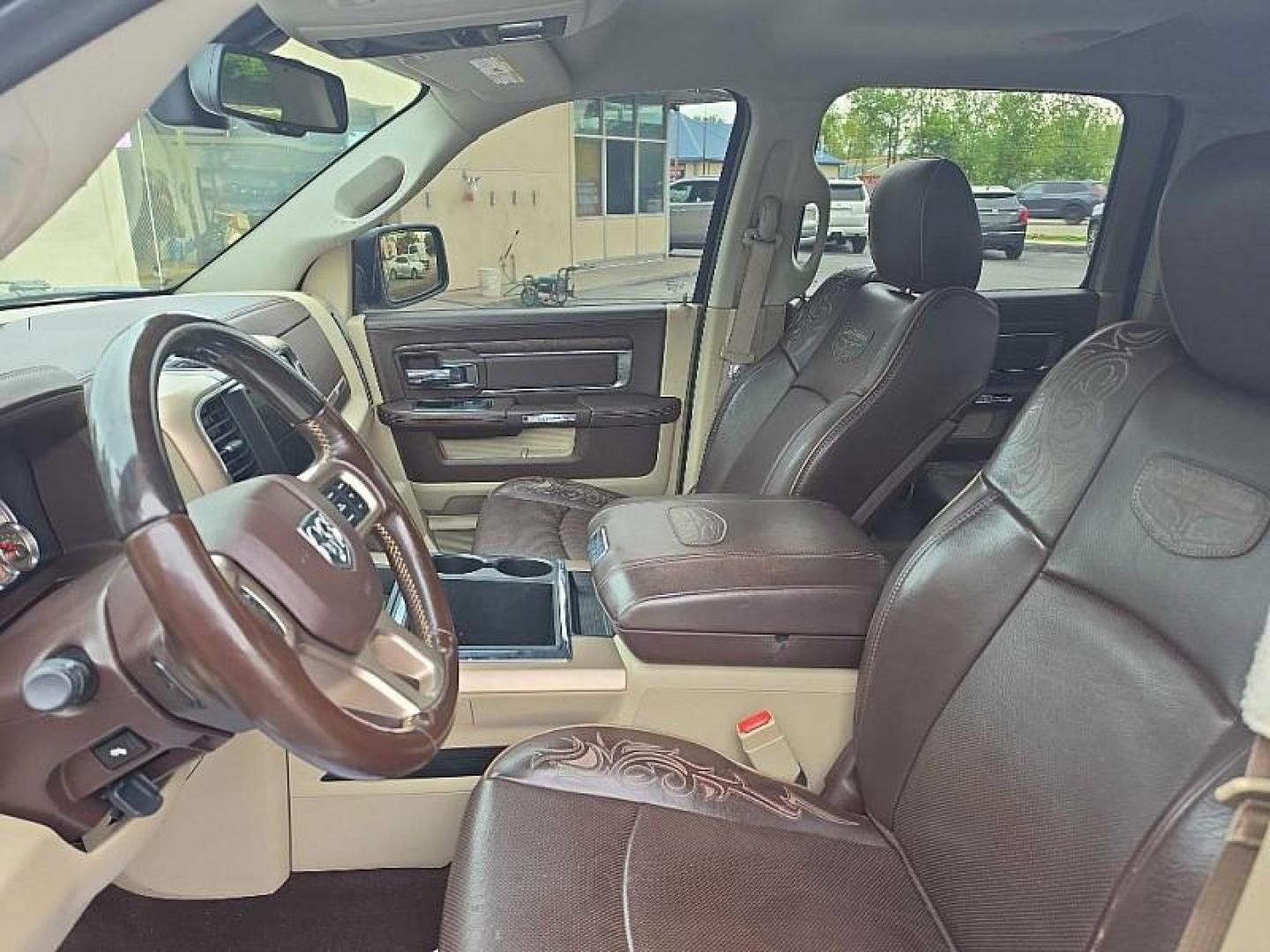 2014 BROWN /TAN RAM 1500 Laramie Longhorn Edition Crew Cab LWB 4WD (1C6RR7WM6ES) with an 3.0L V6 DIESEL engine, 6-Speed Automatic transmission, located at 3304 Woodville Road, Northwood, OH, 43619, (419) 210-8019, 41.612694, -83.480743 - Your #1 Destination for Auto Loans and mdash;No Matter Your Credit!At our dealership, we believe everyone deserves the opportunity to drive their dream car and mdash;whether you have good credit, bad credit, or no credit at all. With a wide selection of hundreds of cars, trucks, and SUVs, you'll fin - Photo#9