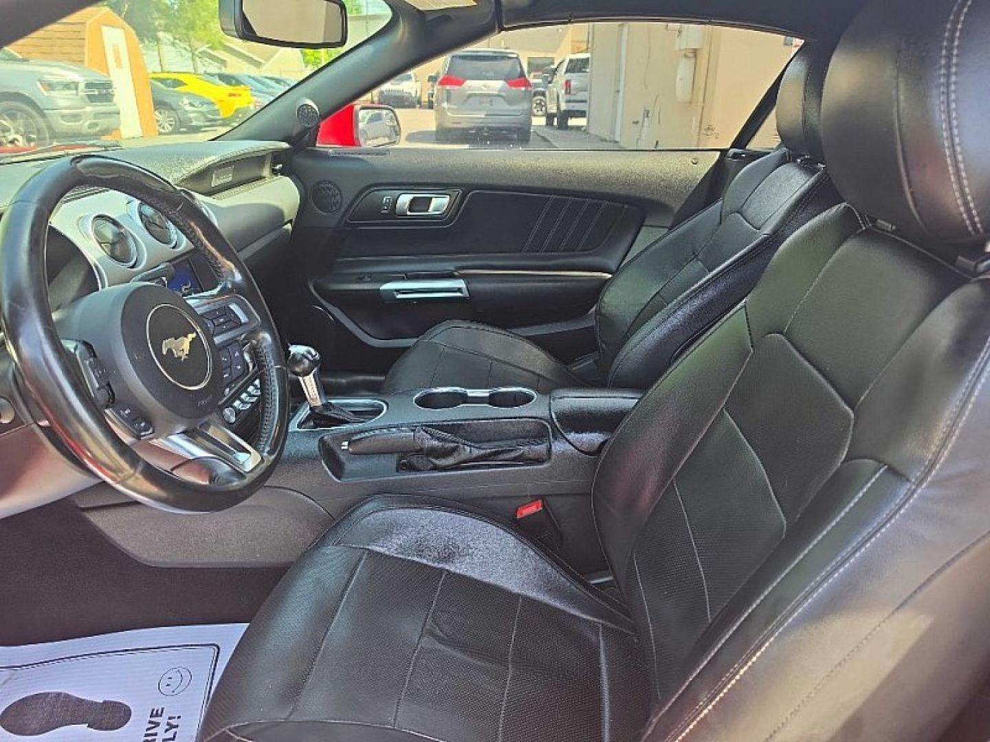 2019 RED /BLACK Ford Mustang EcoBoost Premium Convertible (1FATP8UH8K5) with an 2.3L L4 DOHC 16V engine, Automatic 10-Spd w/SelectShift transmission, located at 3304 Woodville Road, Northwood, OH, 43619, (419) 210-8019, 41.612694, -83.480743 - Your #1 Destination for Auto Loans and mdash;No Matter Your Credit!At our dealership, we believe everyone deserves the opportunity to drive their dream car and mdash;whether you have good credit, bad credit, or no credit at all. With a wide selection of hundreds of cars, trucks, and SUVs, you'll fin - Photo#8
