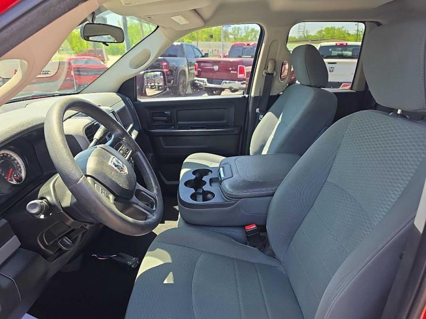 2018 RED /GRAY RAM 1500 Tradesman Quad Cab 2WD (1C6RR6FT8JS) with an 5.7L V8 OHV 16V engine, 8A transmission, located at 3304 Woodville Road, Northwood, OH, 43619, (419) 210-8019, 41.612694, -83.480743 - Your #1 Destination for Auto Loans and mdash;No Matter Your Credit!At our dealership, we believe everyone deserves the opportunity to drive their dream car and mdash;whether you have good credit, bad credit, or no credit at all. With a wide selection of hundreds of cars, trucks, and SUVs, you'll fin - Photo#9