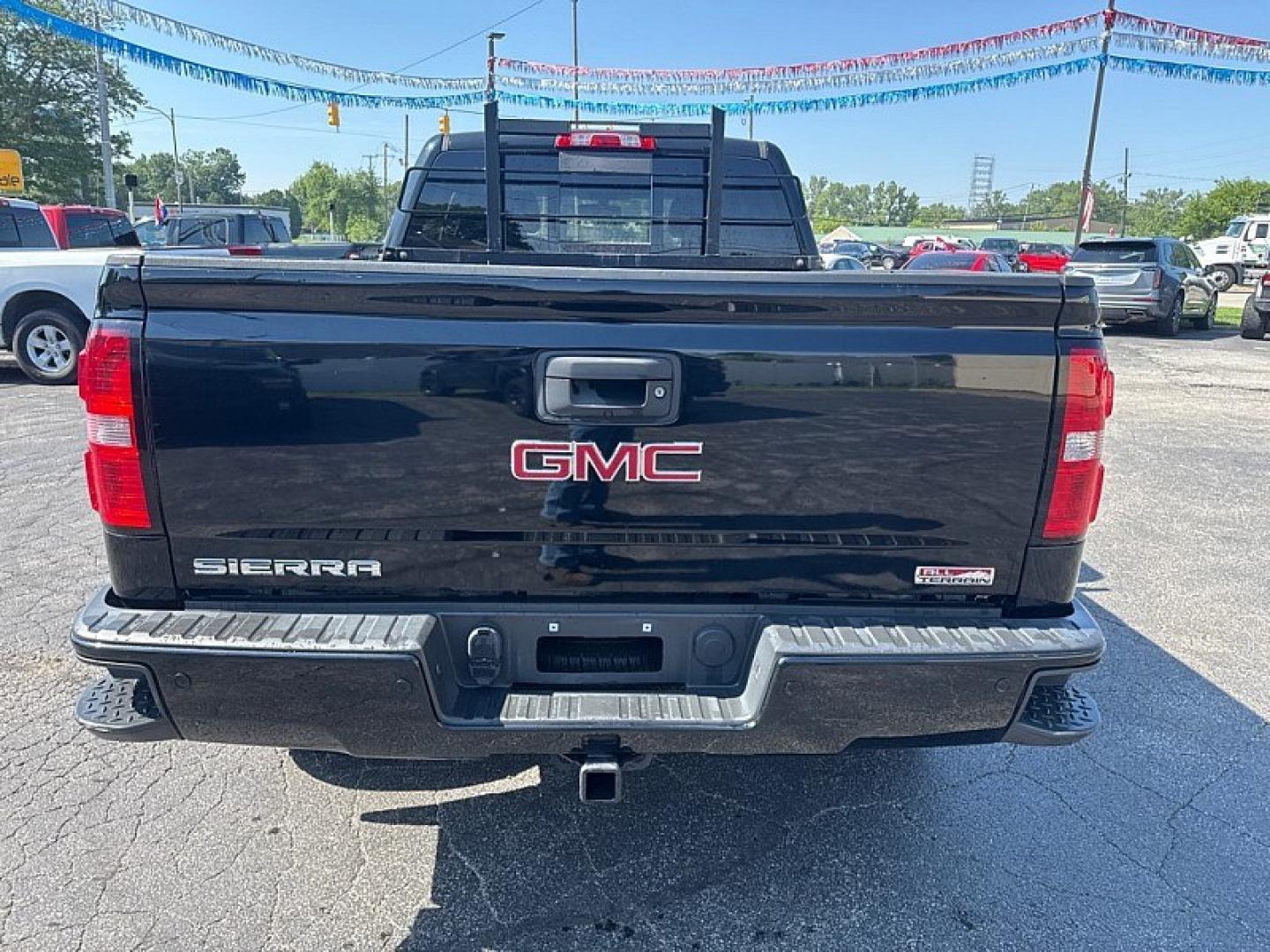 2013 BLACK /BLACK GMC Sierra 1500 SLT Ext. Cab 4WD (1GTV2VEC3EZ) with an 5.3L V8 OHV 16V engine, 6-Speed Automatic transmission, located at 3304 Woodville Road, Northwood, OH, 43619, (419) 210-8019, 41.612694, -83.480743- Photo#3
