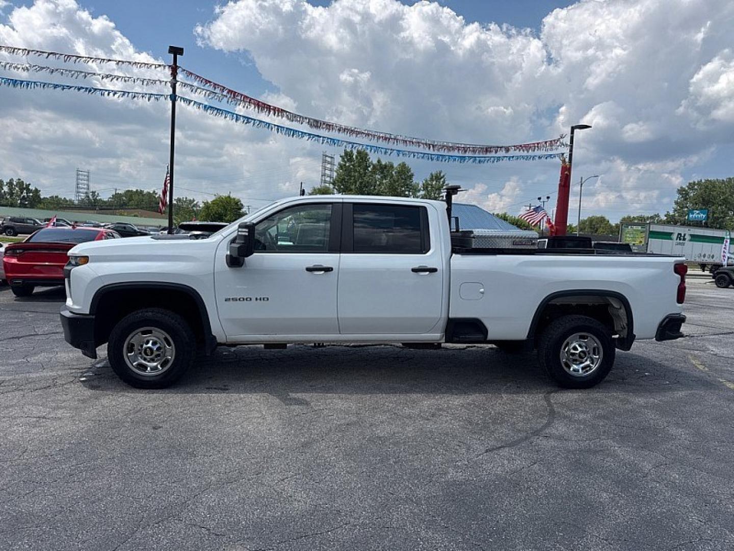 2021 WHITE /BLACK Chevrolet Silverado 2500HD Work Truck Crew Cab Short Box 2WD (1GC1WLE72MF) with an 6.6L V8 OHV 16V engine, 6A transmission, located at 3304 Woodville Road, Northwood, OH, 43619, (419) 210-8019, 41.612694, -83.480743 - Your #1 Destination for Auto Loans and mdash;No Matter Your Credit!At our dealership, we believe everyone deserves the opportunity to drive their dream car and mdash;whether you have good credit, bad credit, or no credit at all. With a wide selection of hundreds of cars, trucks, and SUVs, you'll fin- Photo#1