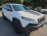 2017 WHITE /BLACK Jeep Cherokee Trailhawk 4WD (1C4PJMBS9HW) with an 3.2L V6 DOHC 24V engine, 9A transmission, located at 3304 Woodville Road, Northwood, OH, 43619, (419) 210-8019, 41.612694, -83.480743- Photo#6